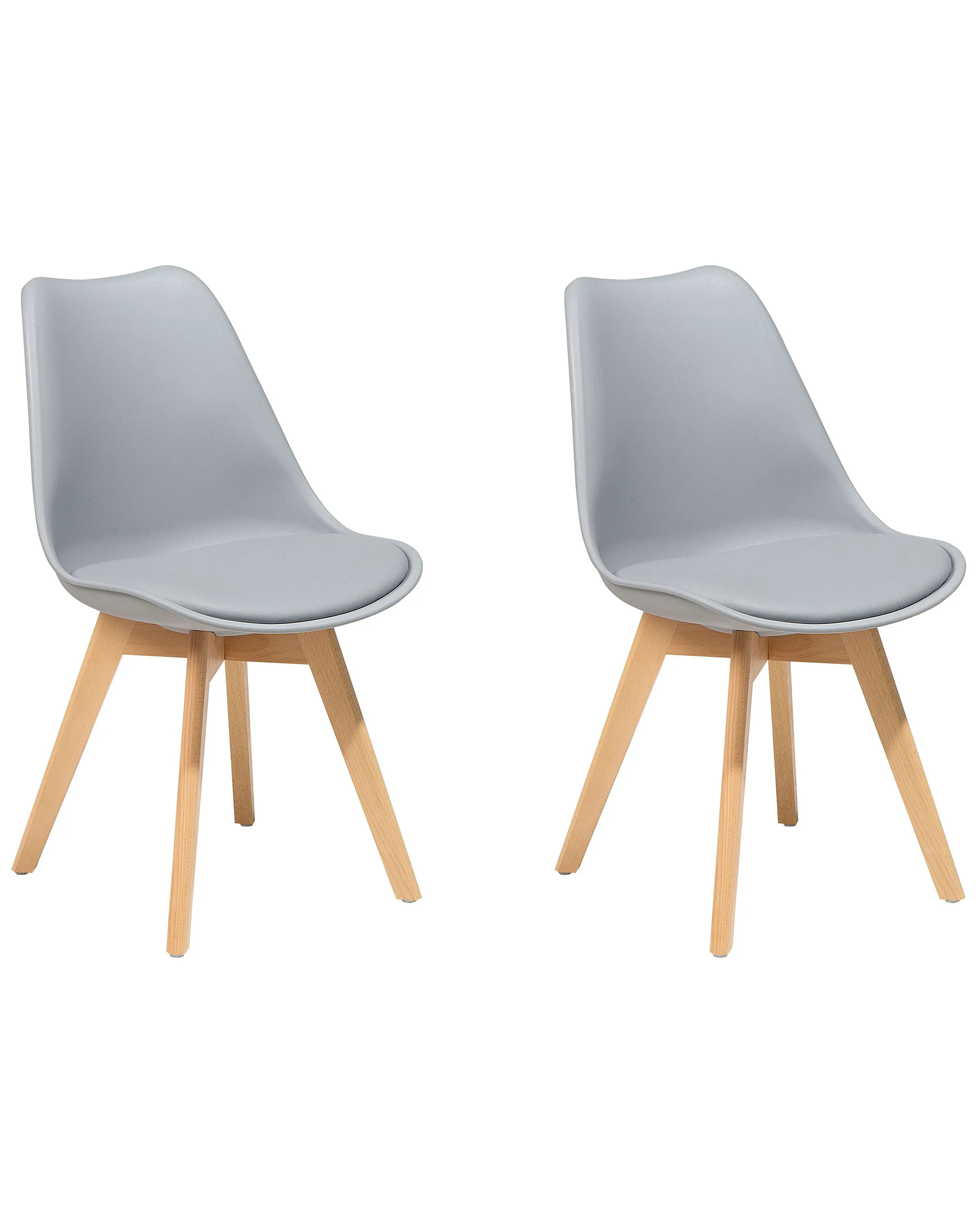 Conjunto de 2 sillas de comedor DAKOTA II Gris