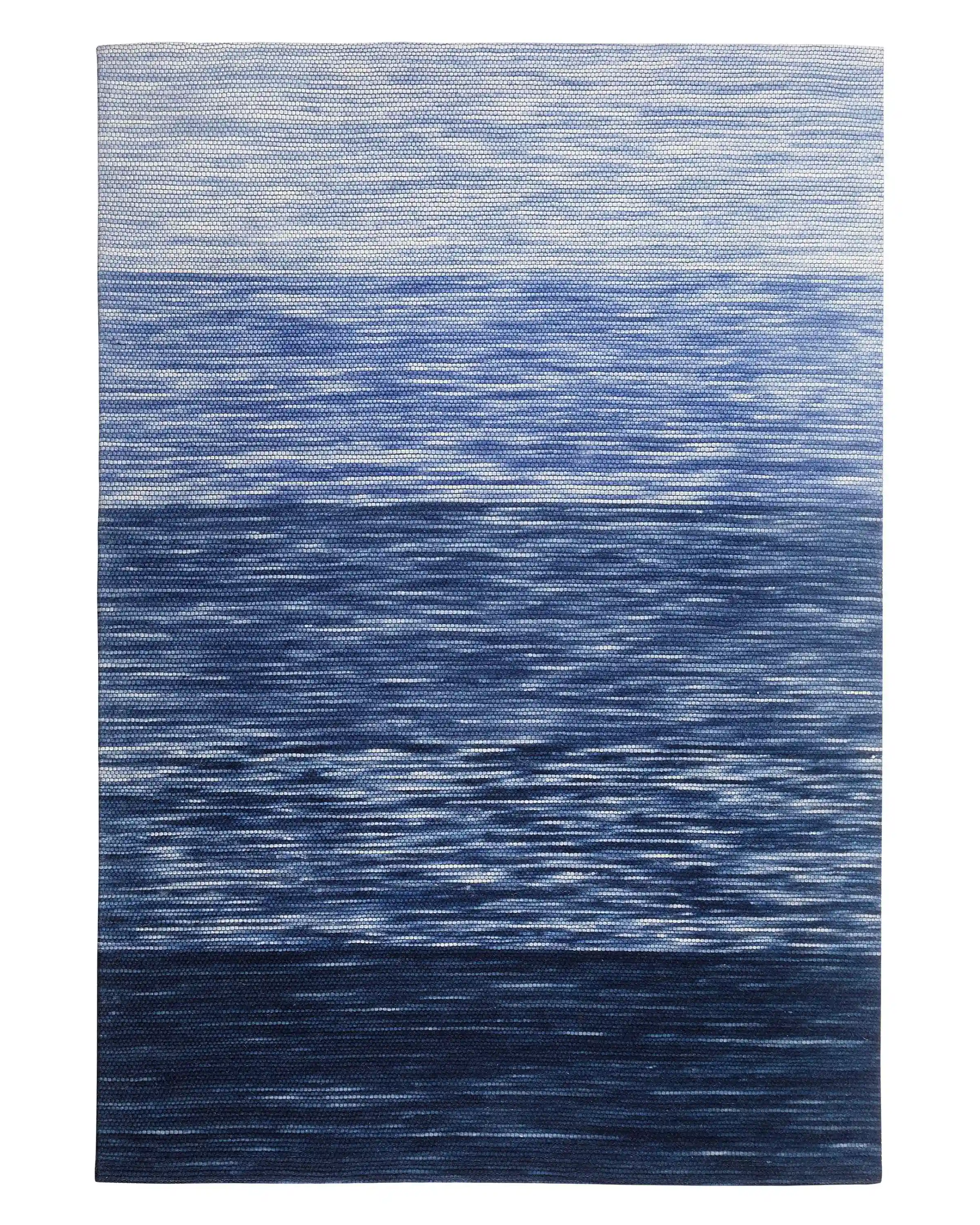 Alfombra KAPAKLI Azul 140 x 200 cm Lana