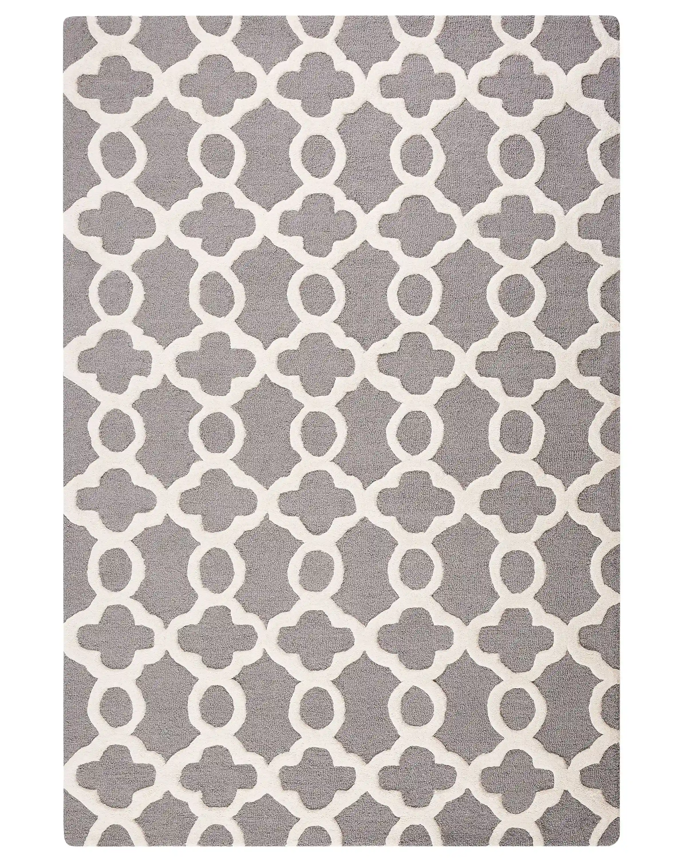 Alfombra ZILE Gris 160 x 230 cm Lana