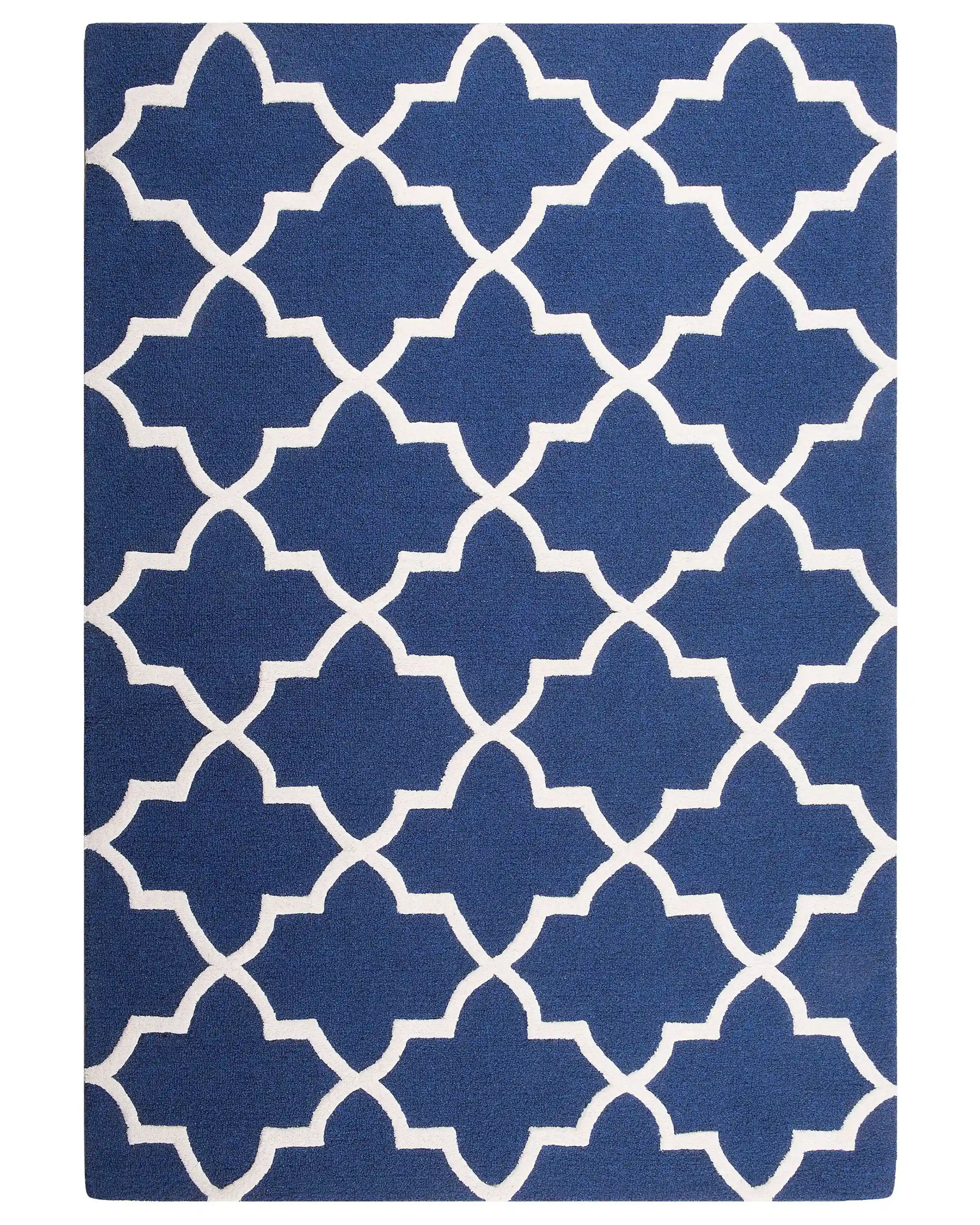 Alfombra SILVAN Azul marino 140 x 200 cm Lana
