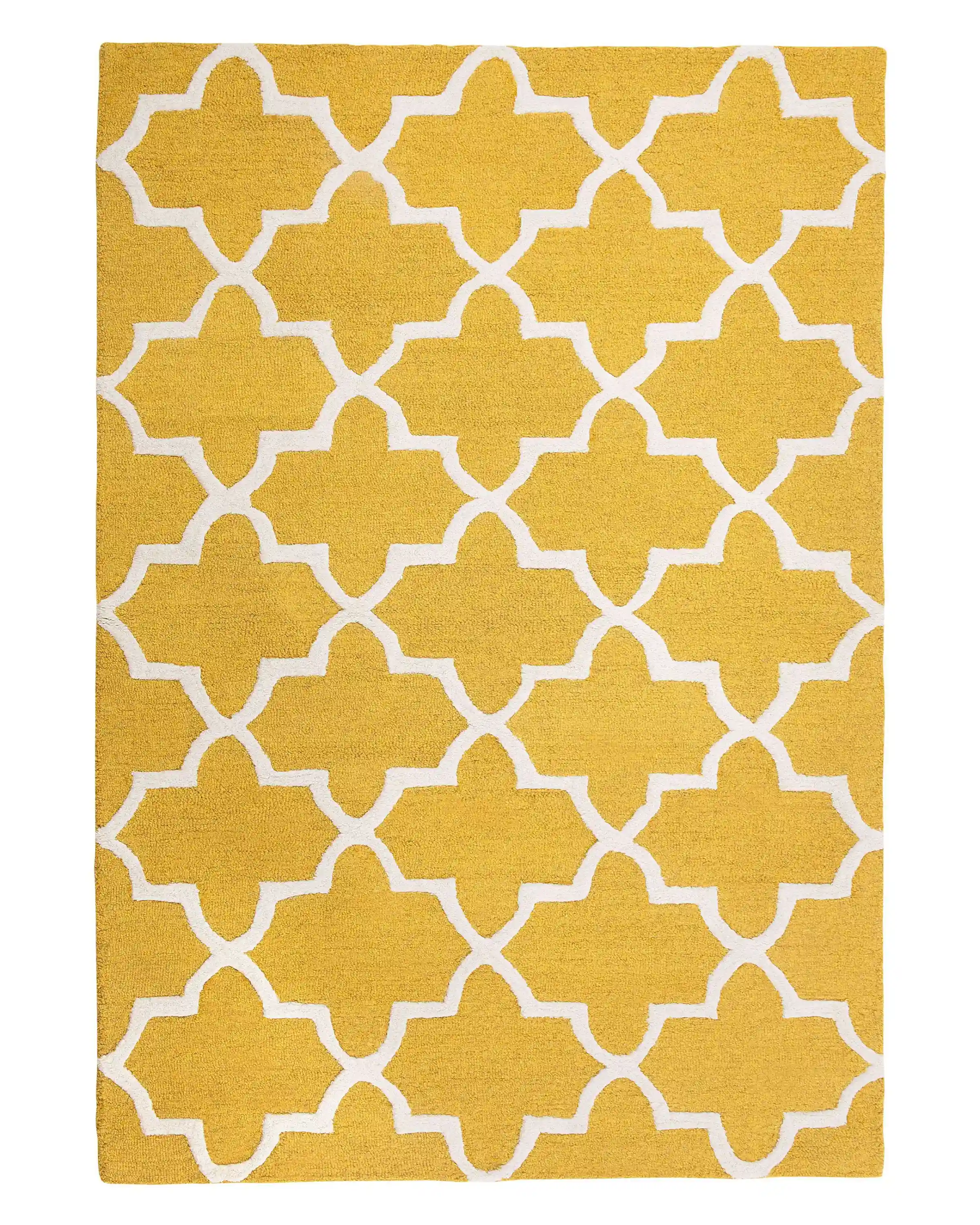 Alfombra SILVAN Amarillo 140 x 200 cm Lana
