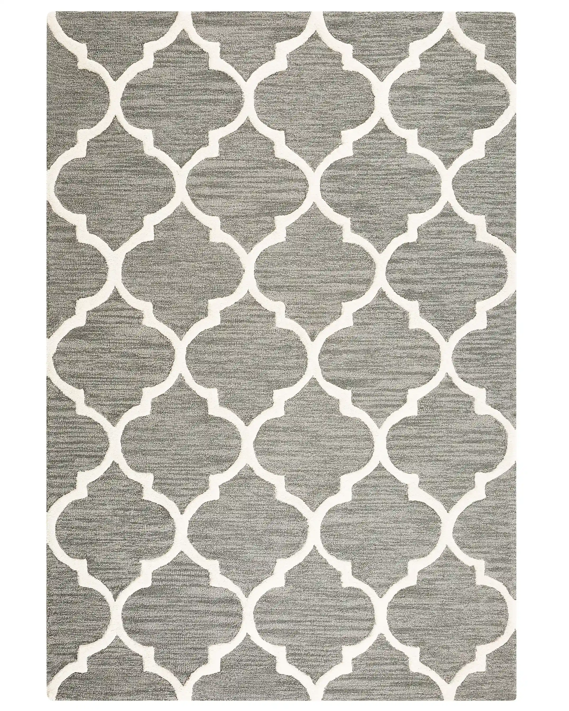 Alfombra YALOVA Gris 140 x 200 cm Lana