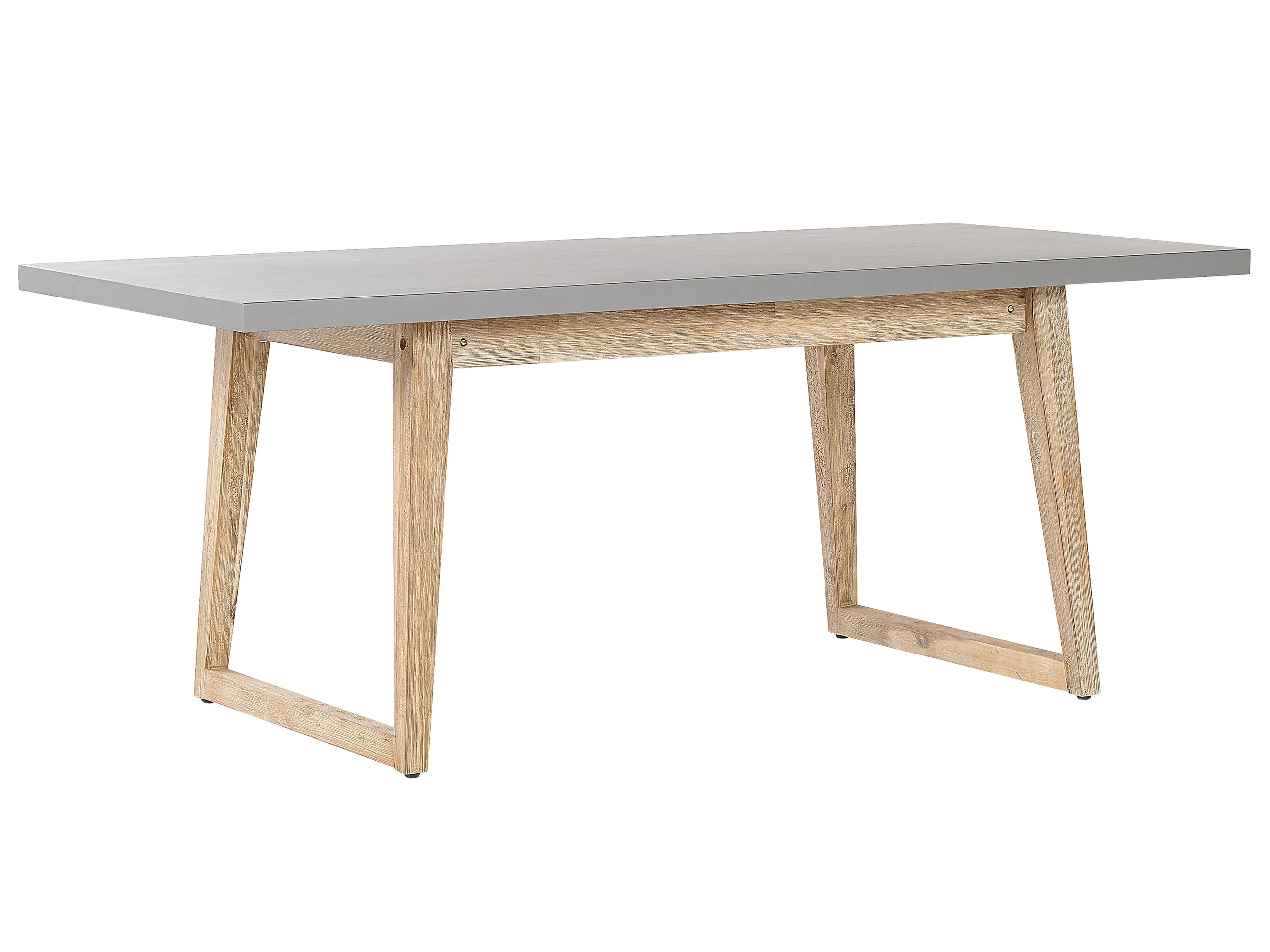 Garden Dining Table ORIA 180 cm 90 cm Concrete Grey