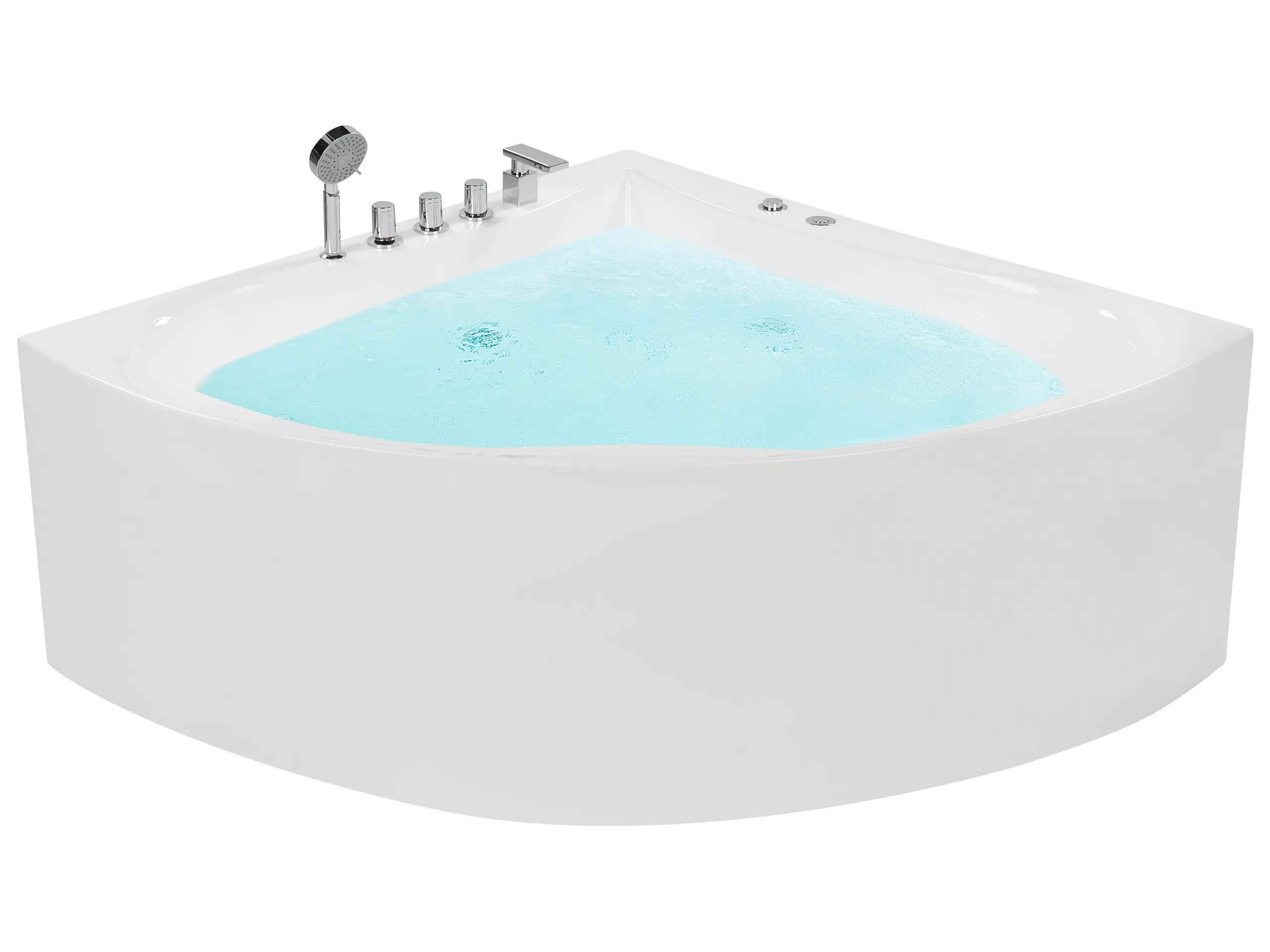 Bañera de hidromasaje esquinera ISLITA 187 x 133 cm Blanco