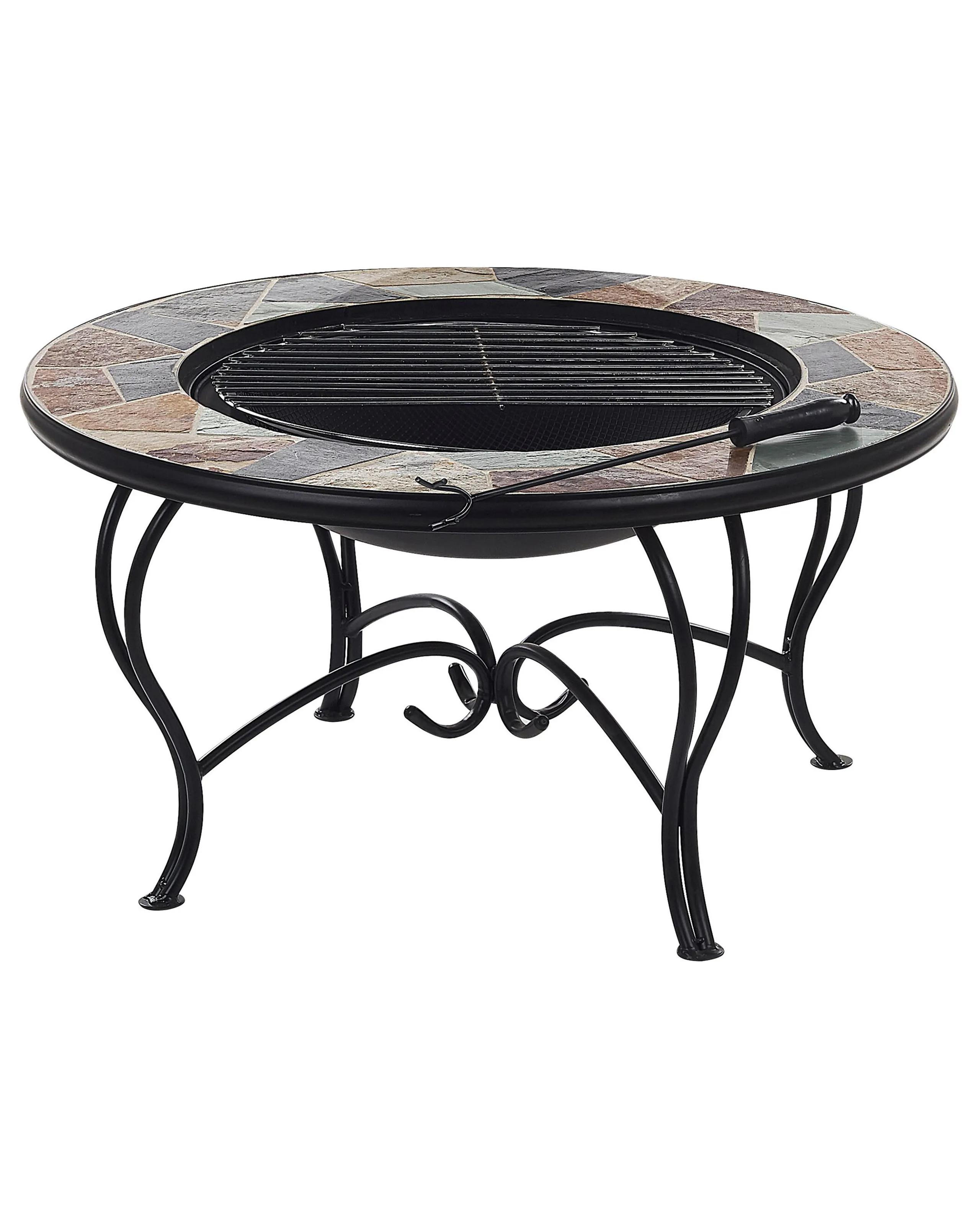 Grill Fire Pit EREBUS Metal Black