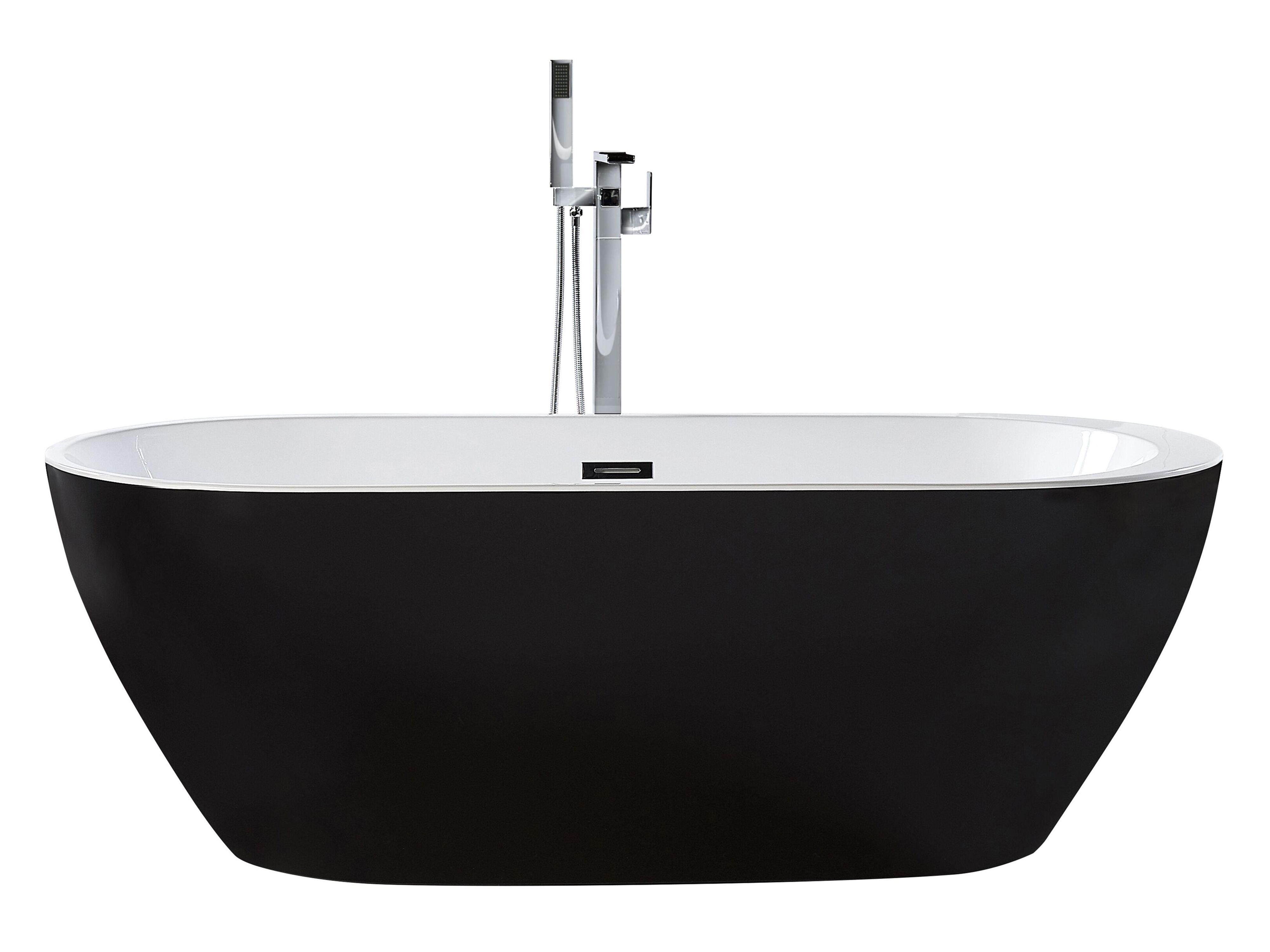 Bañera independiente NEVIS 150 x 75 cm Negro