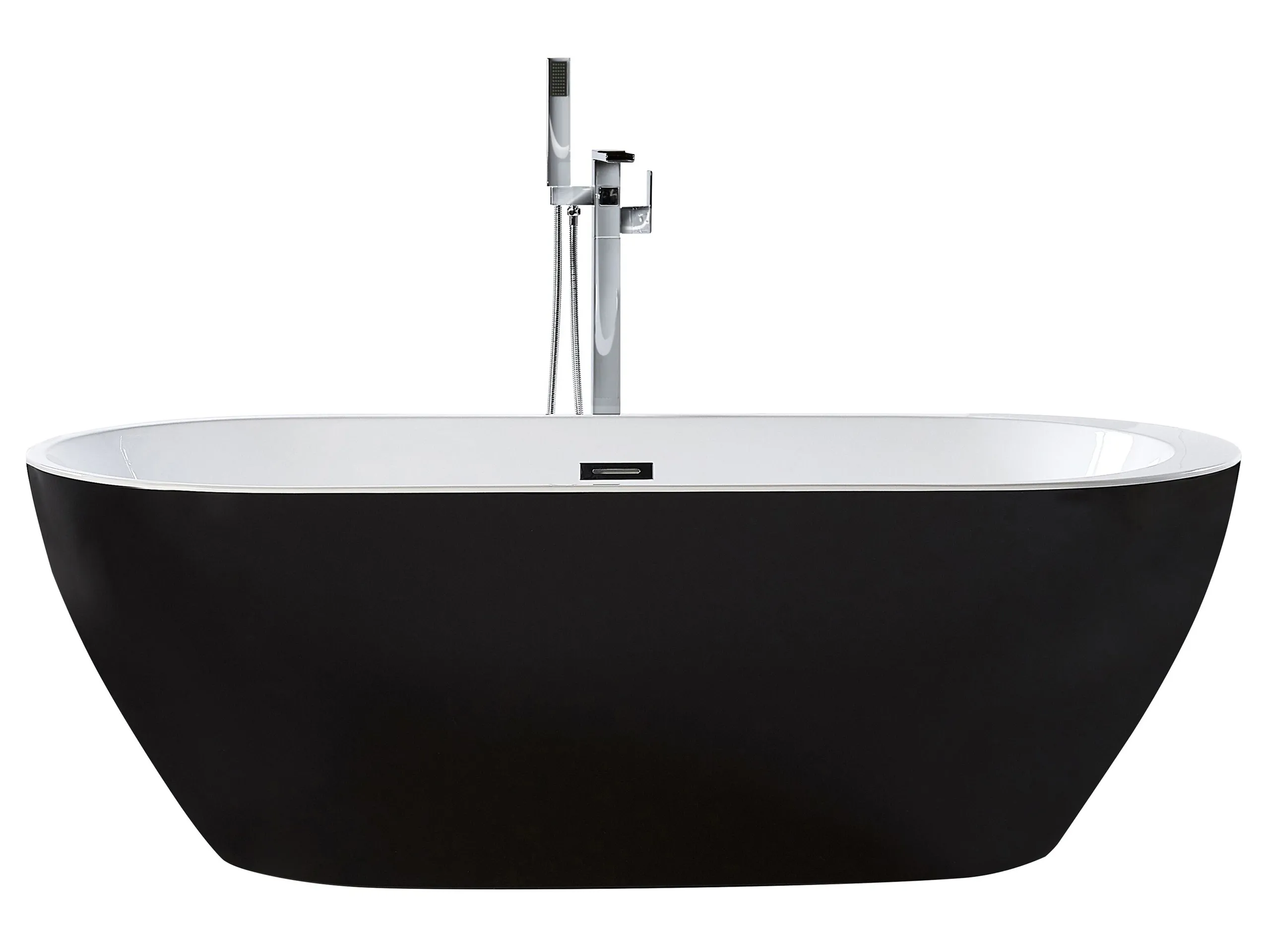 Bañera independiente NEVIS 160 x 75 cm Negro
