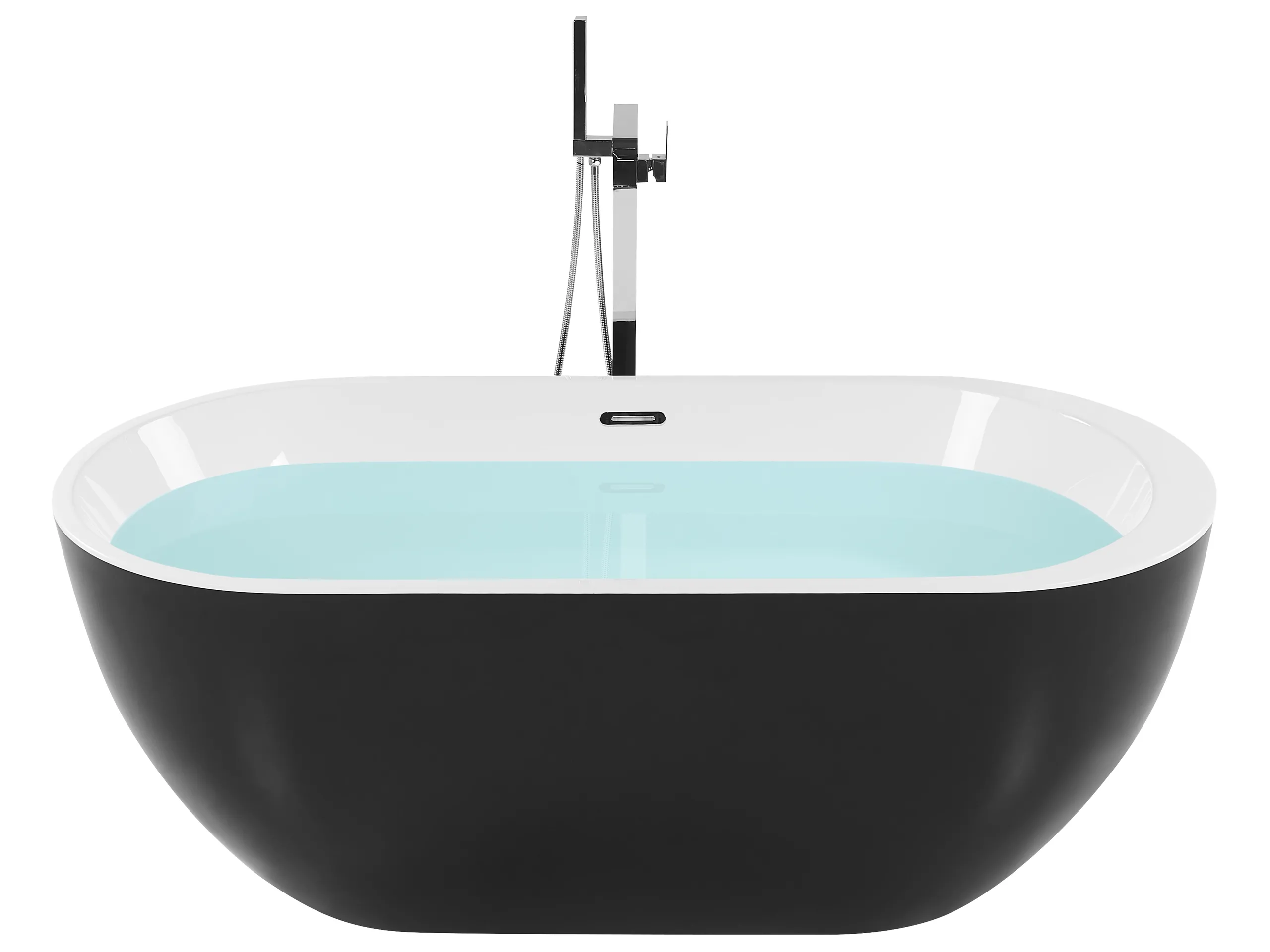 Bañera independiente NEVIS 170 x 80 cm Negro