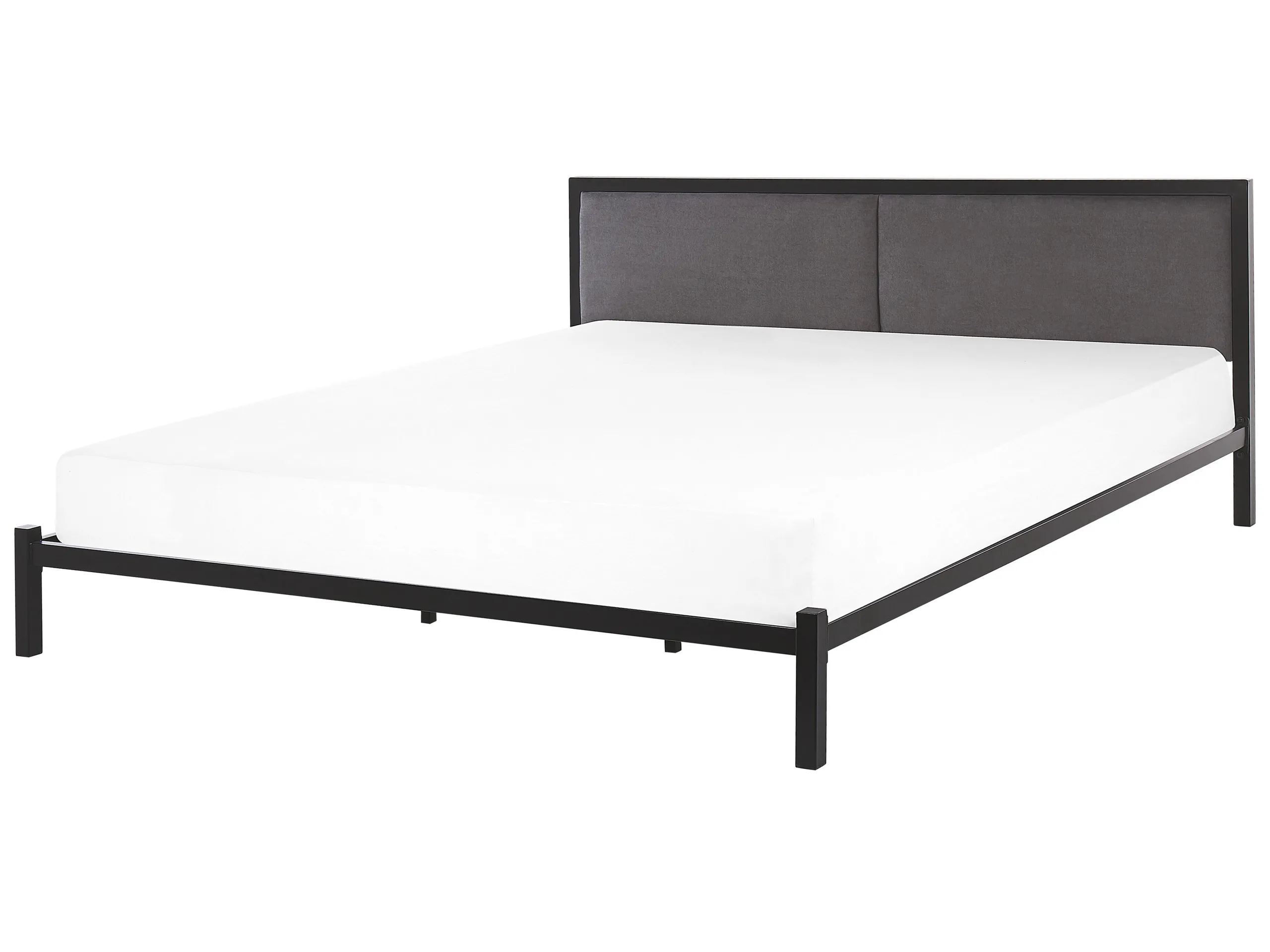 Cama Metal CLAMART 180 x 200 cm Gris