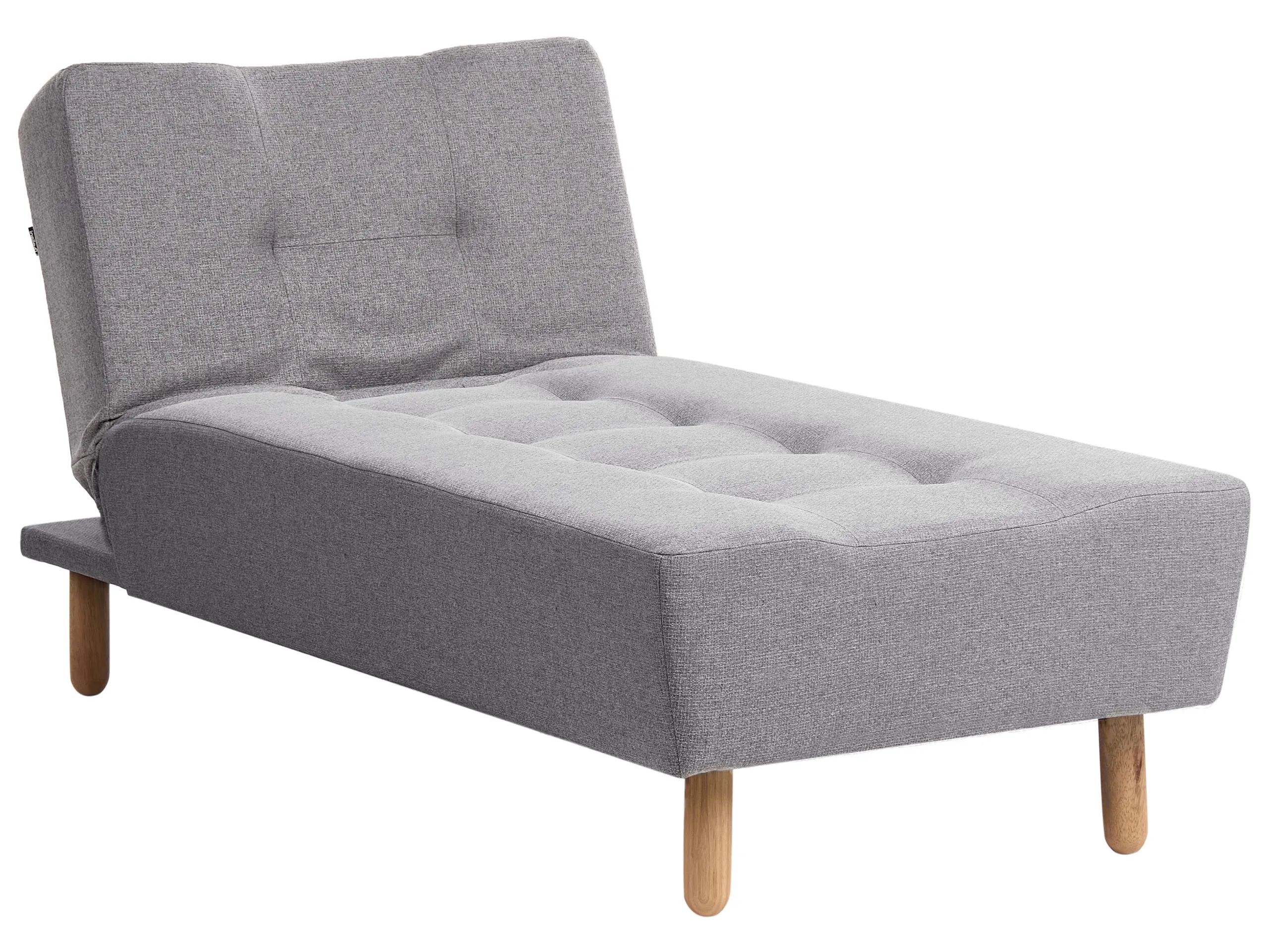 Chaise longue ALSTEN Tela Gris oscuro