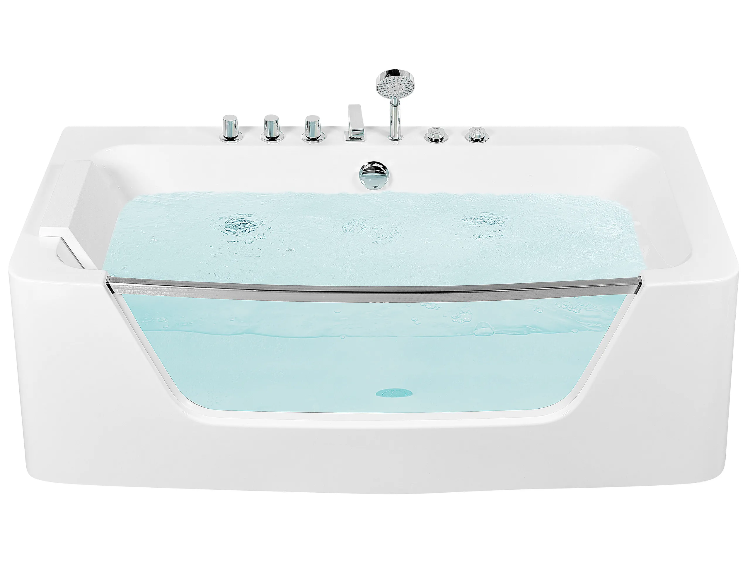 Bañera de hidromasaje esquinera BARRANCA 170 x 85 cm Blanco