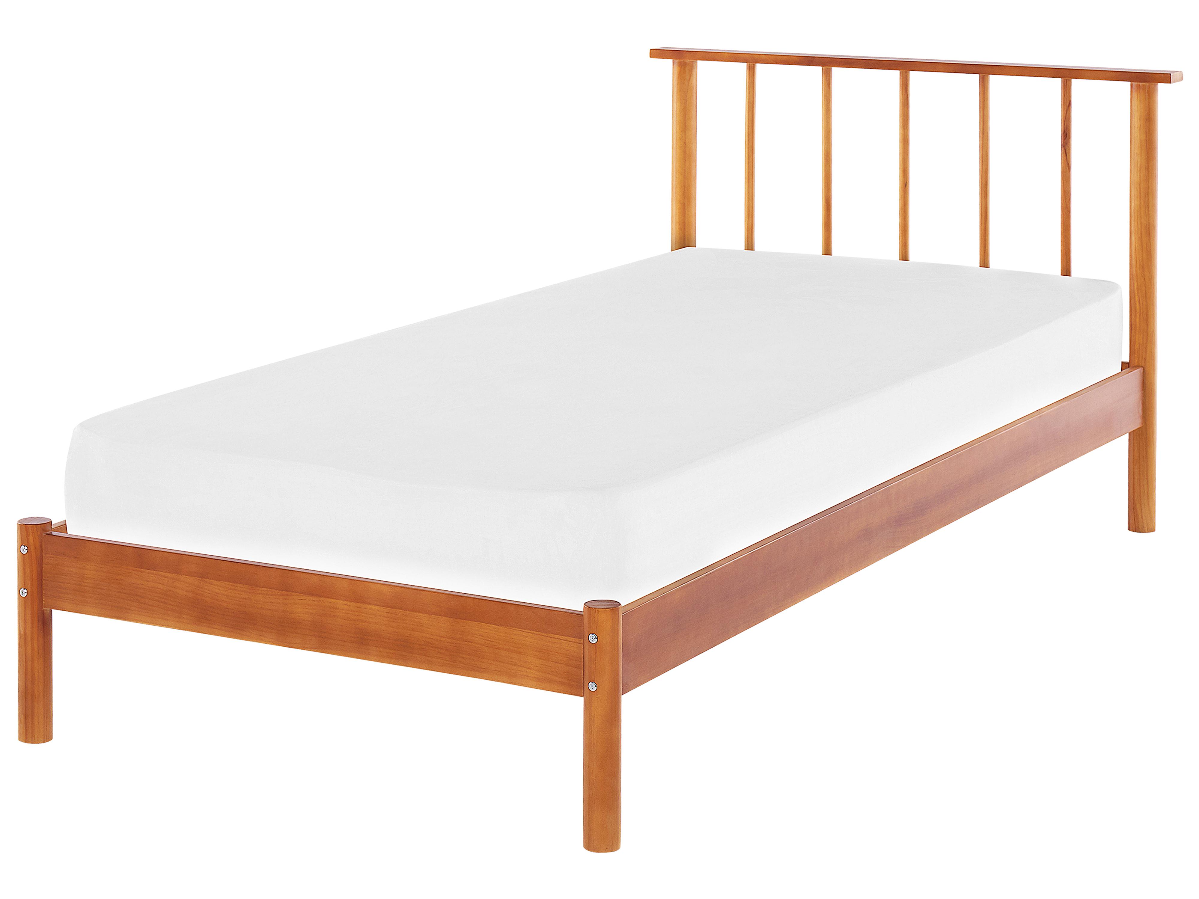 Cama Madera de pino BARRET 90 x 200 cm Marrón