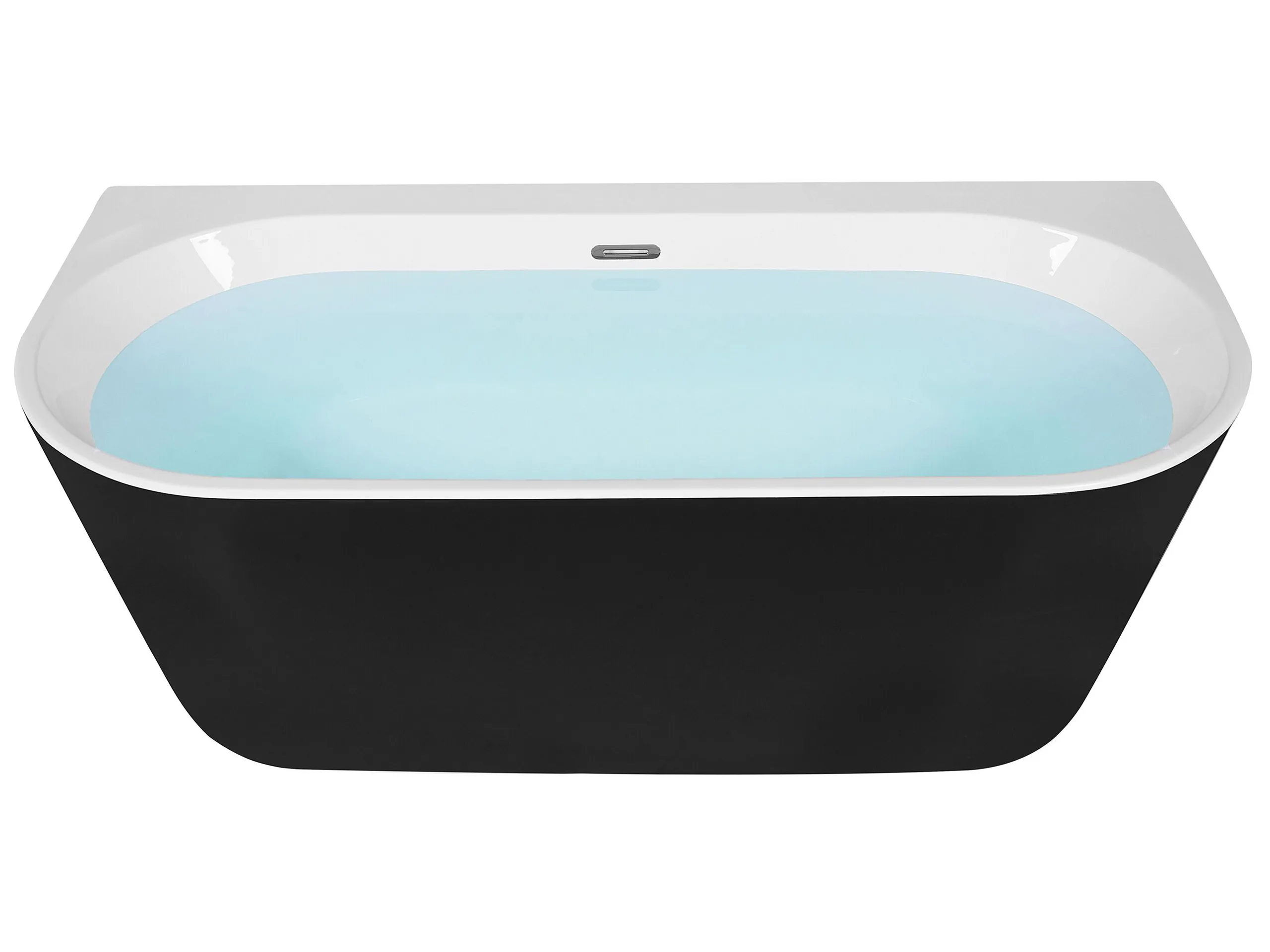 Bathtub HARVEY 1700 x 800 mm Black/ White