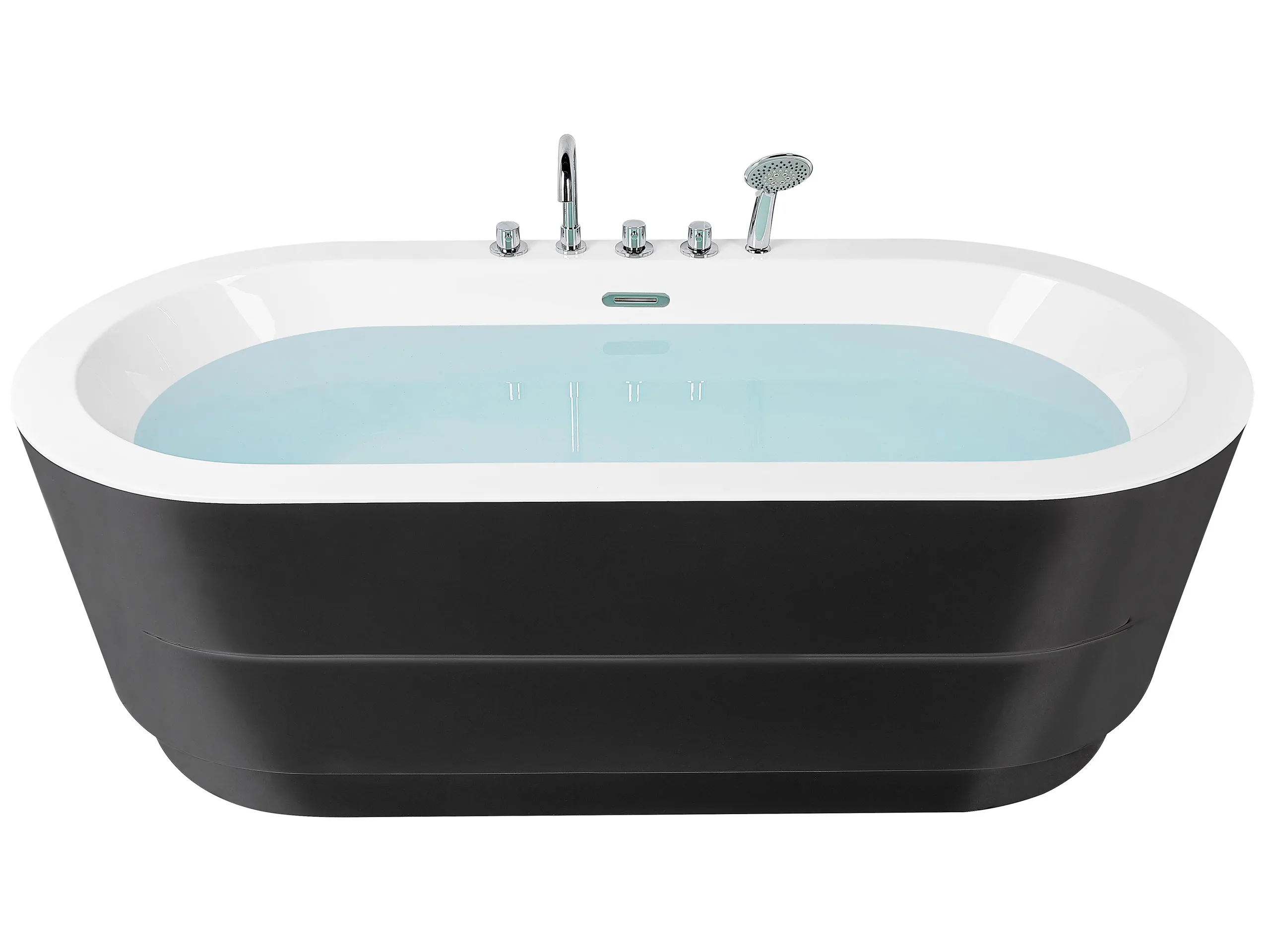 Bañera independiente EMPRESA con fijaciones 170 x 80 cm Negro