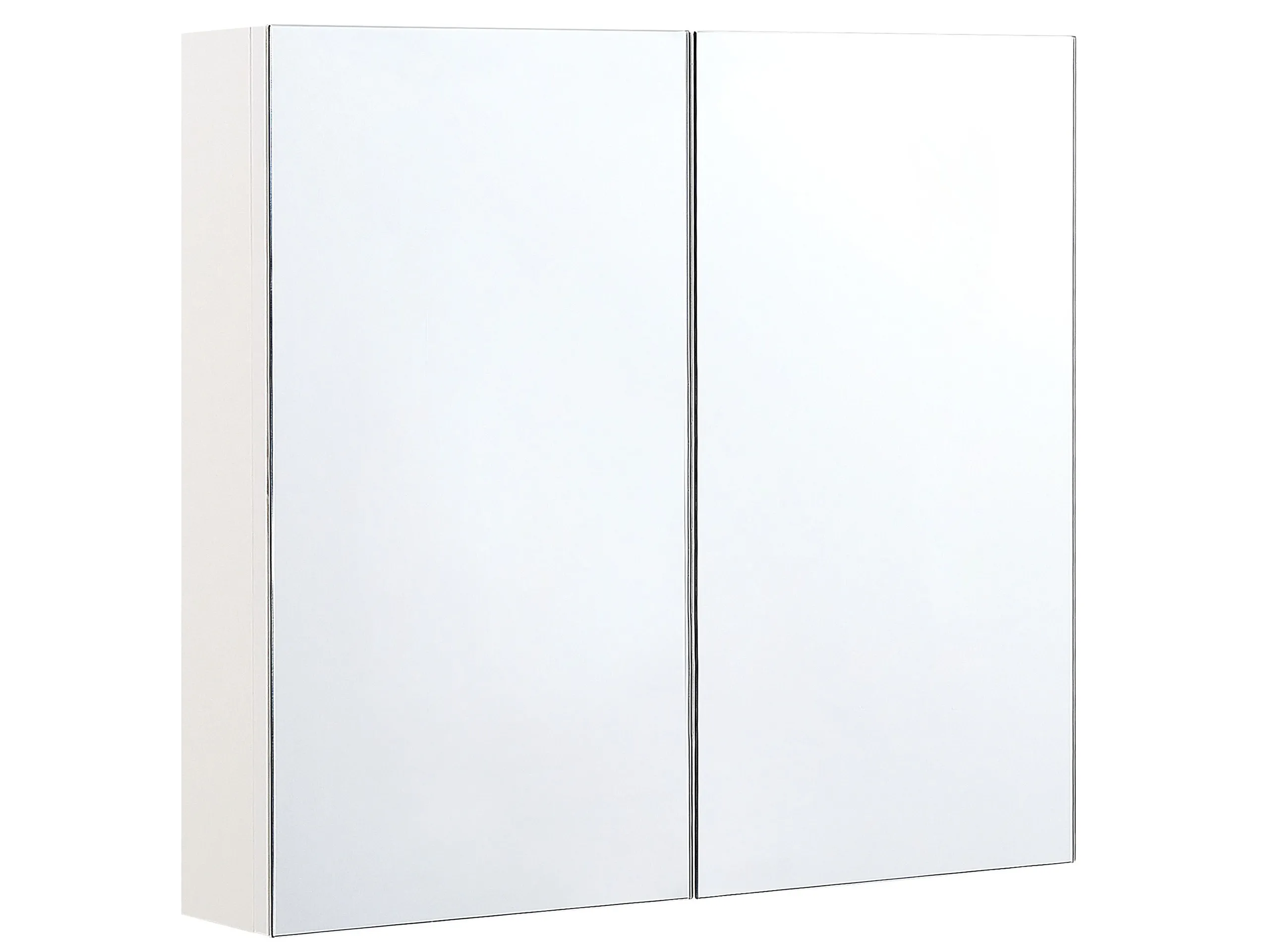 Armario con espejo de pared para baño NAVARRA 80 cm 70 cm Blanco