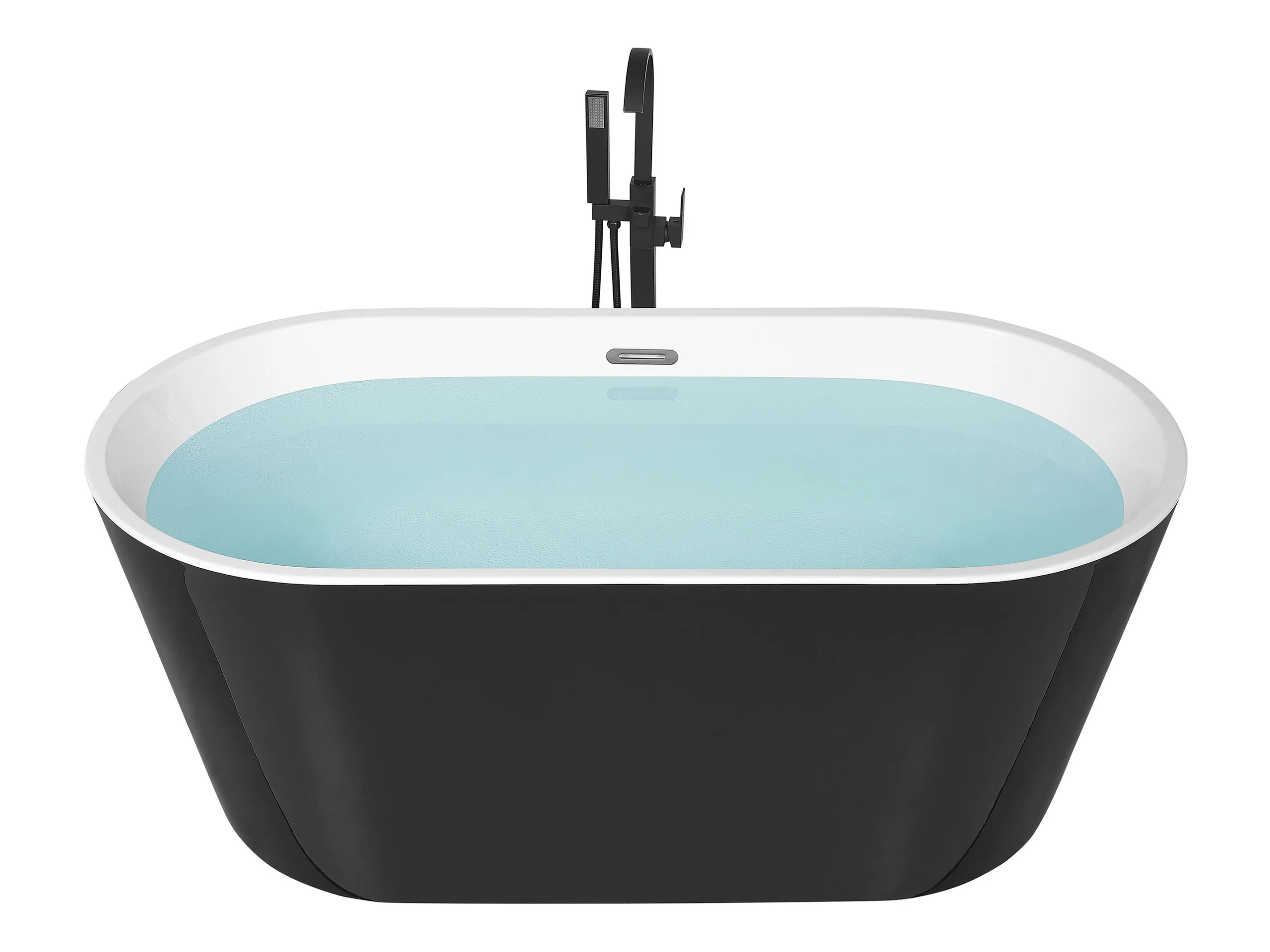 Bañera independiente HAVANA 150 x 75 cm Negro/Blanco