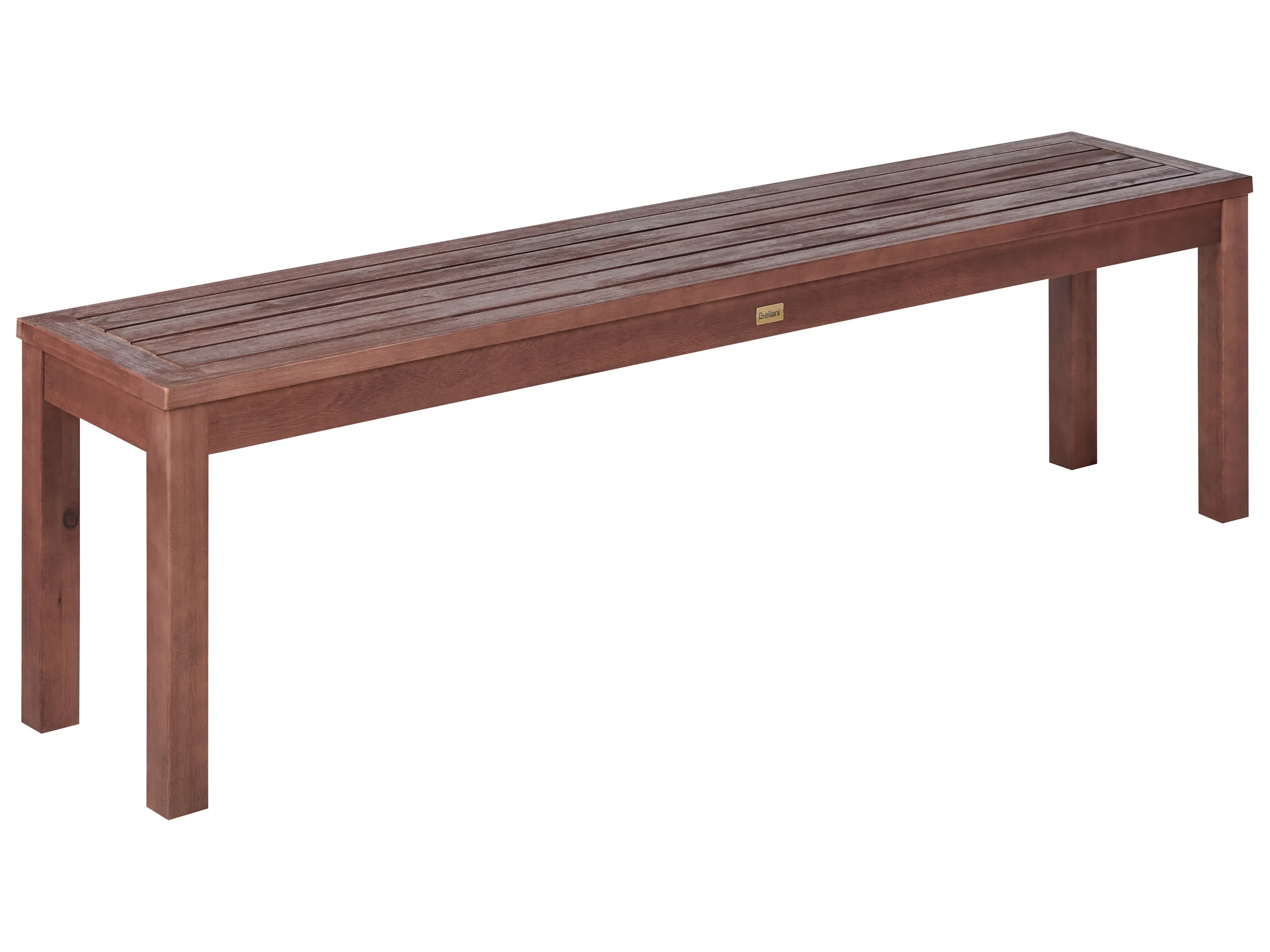 Banco de jardín TUSCANIA 160 cm Madera de eucalipto Marrón oscuro