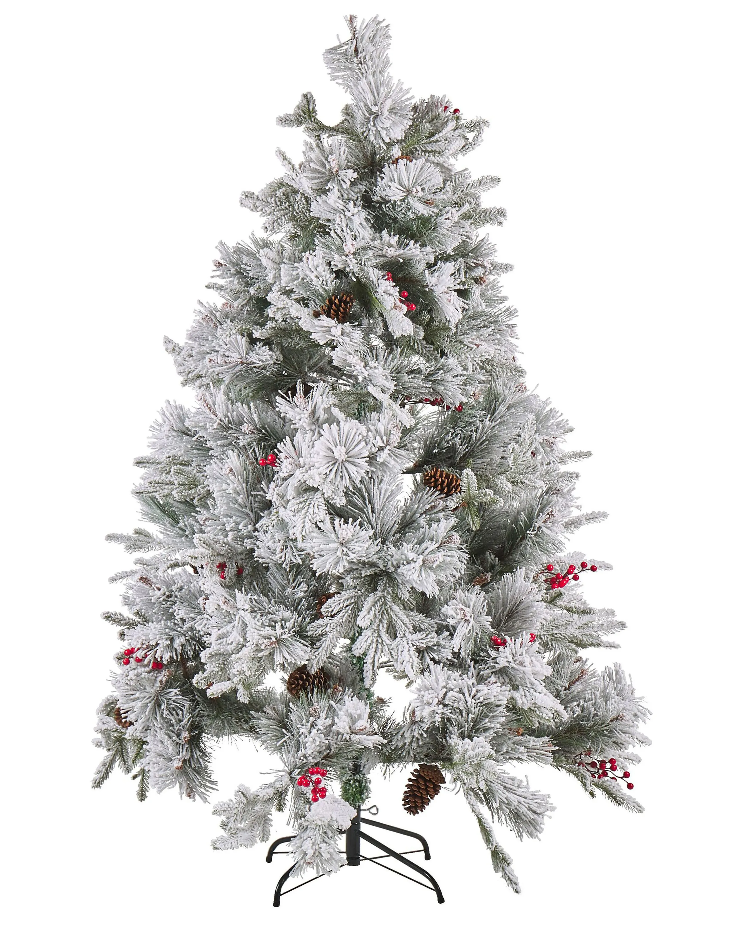Árbol de Navidad nevado MASALA 180 cm Blanco