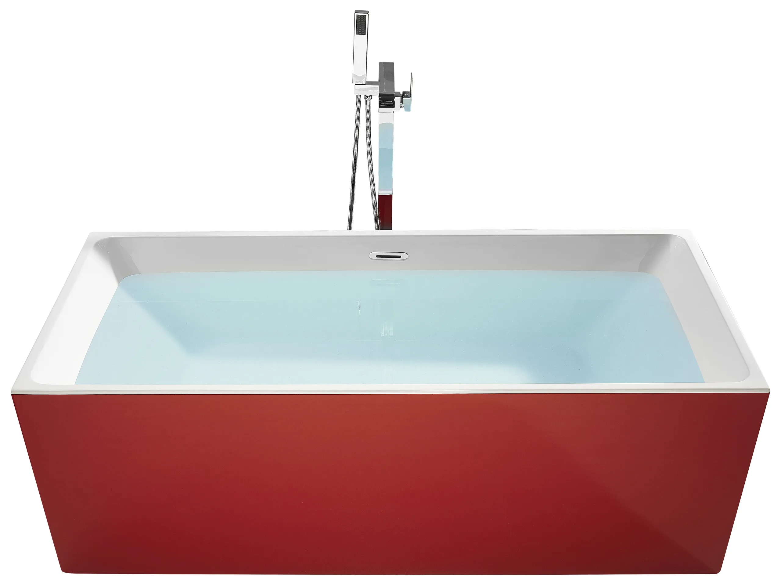 Bañera independiente RIOS 170 x 80 cm Rojo