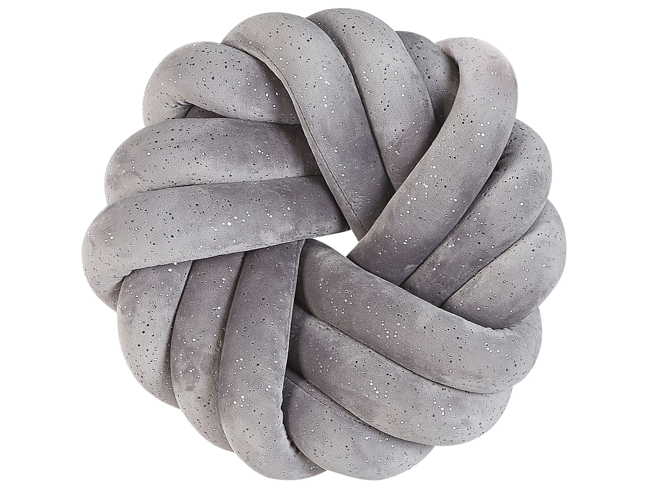 Cojín decorativo AKOLA Terciopelo 30 x 30 cm Gris Liso