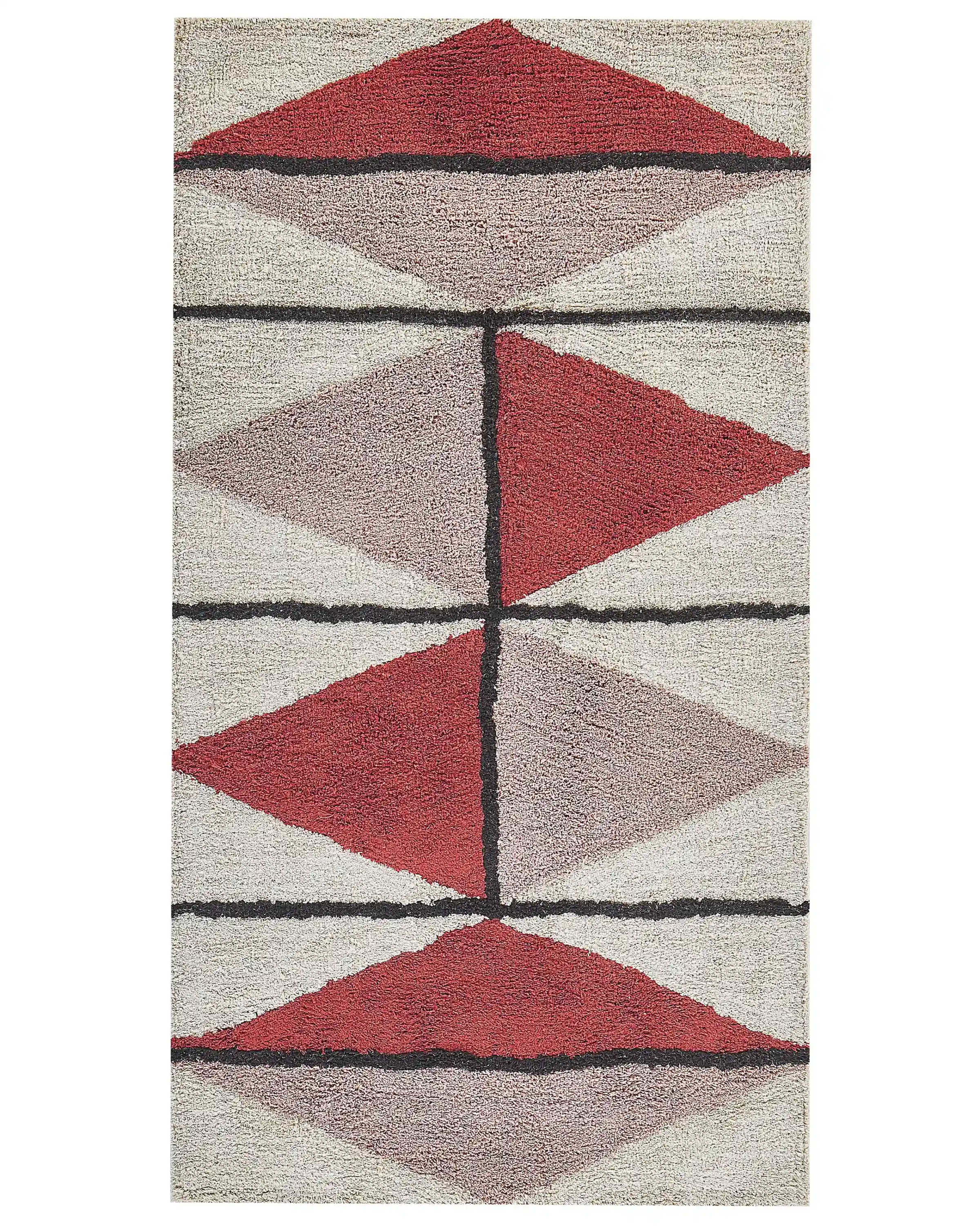 Alfombra PURNIA Multicolor 80 x 150 cm Algodón