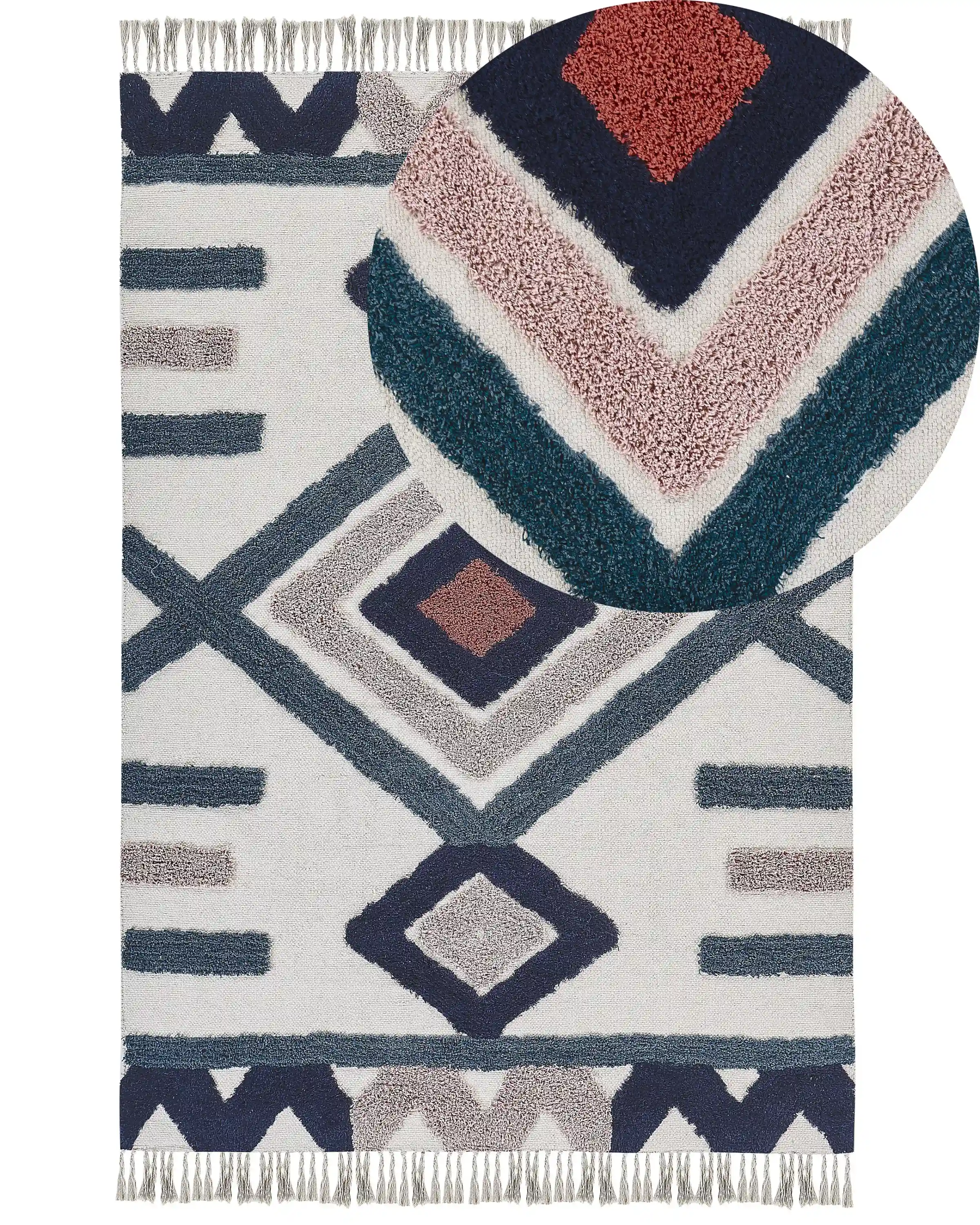Alfombra KOZLU Multicolor 160 x 230 cm Algodón