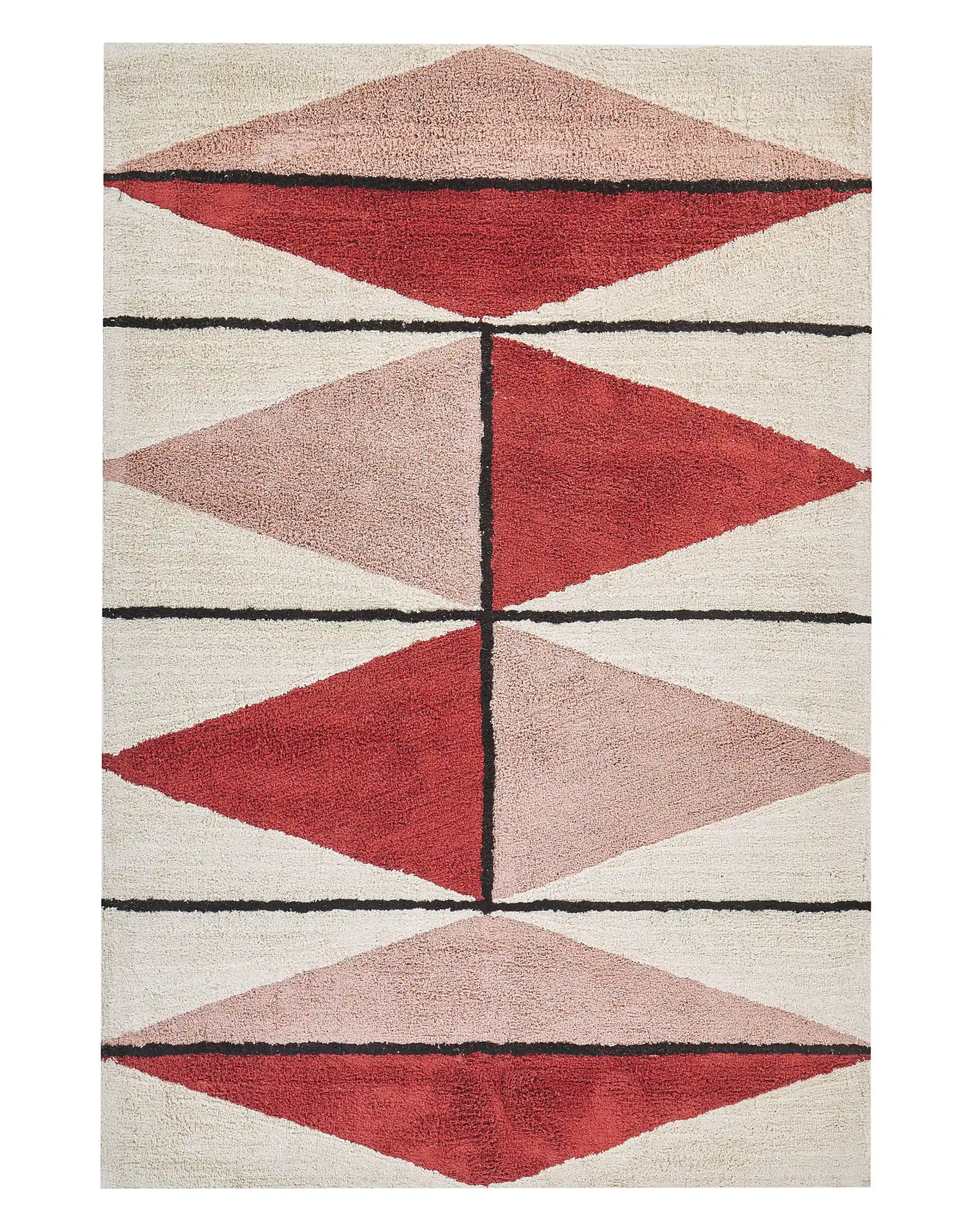 Alfombra PURNIA Multicolor 140 x 200 cm Algodón