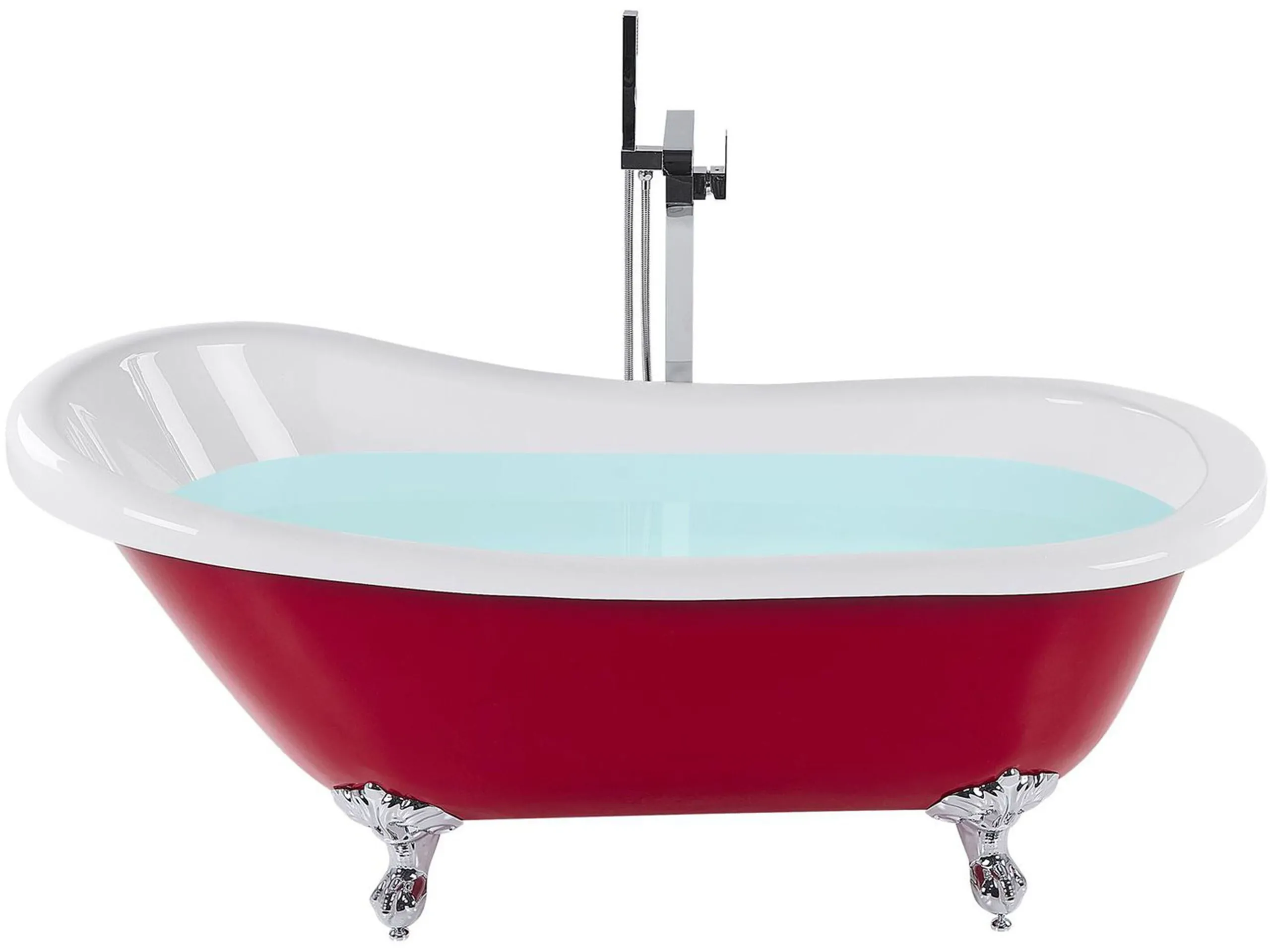 Bañera independiente CAYMAN 170 x 76 cm Rojo