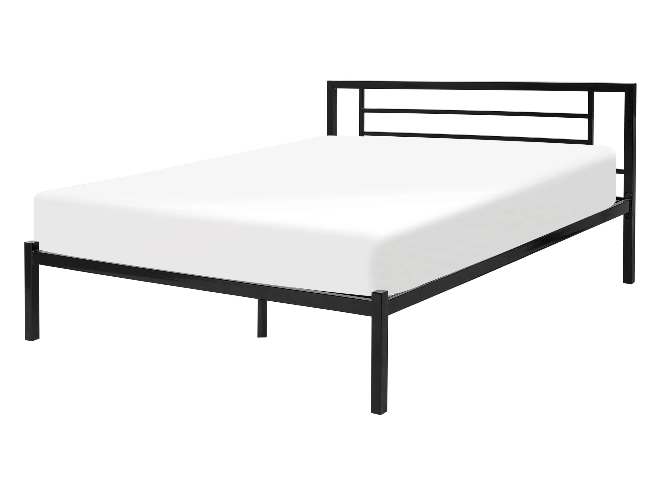 Cama Metal CUSSET 140 x 200 cm Negro
