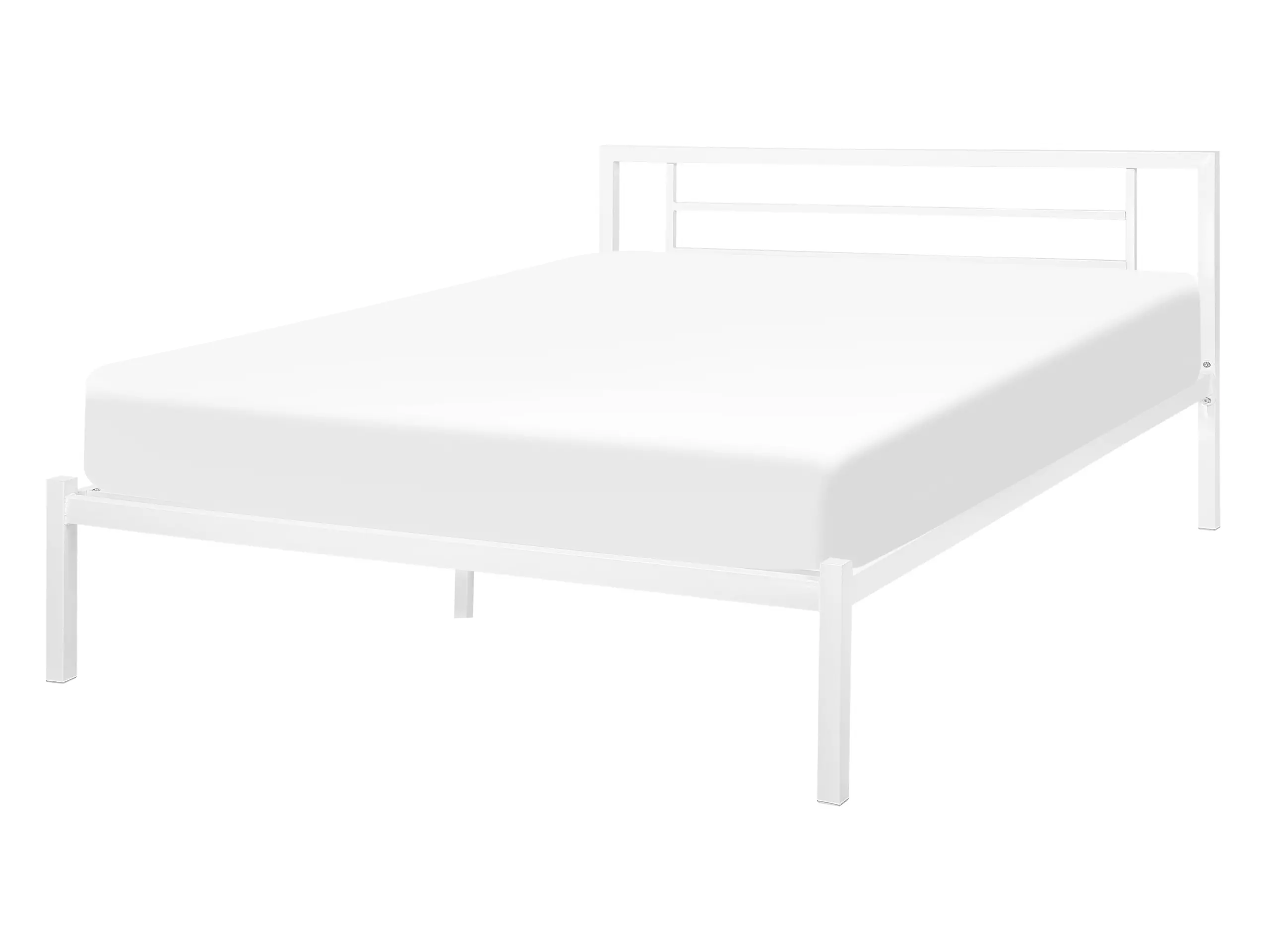 Cama Metal CUSSET 140 x 200 cm Blanco
