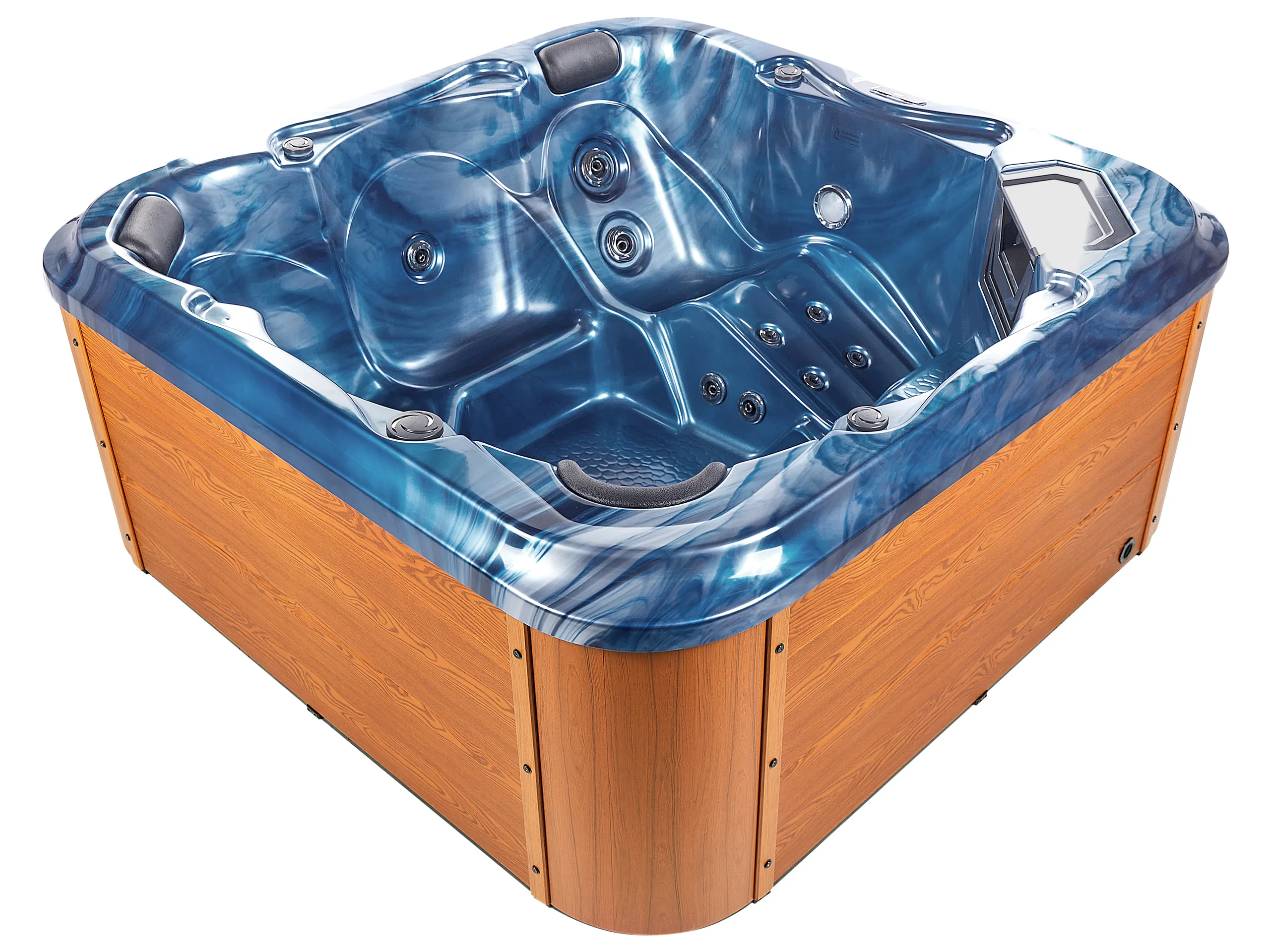 Bañera de hidromasaje LED exterior TULAROSA Azul
