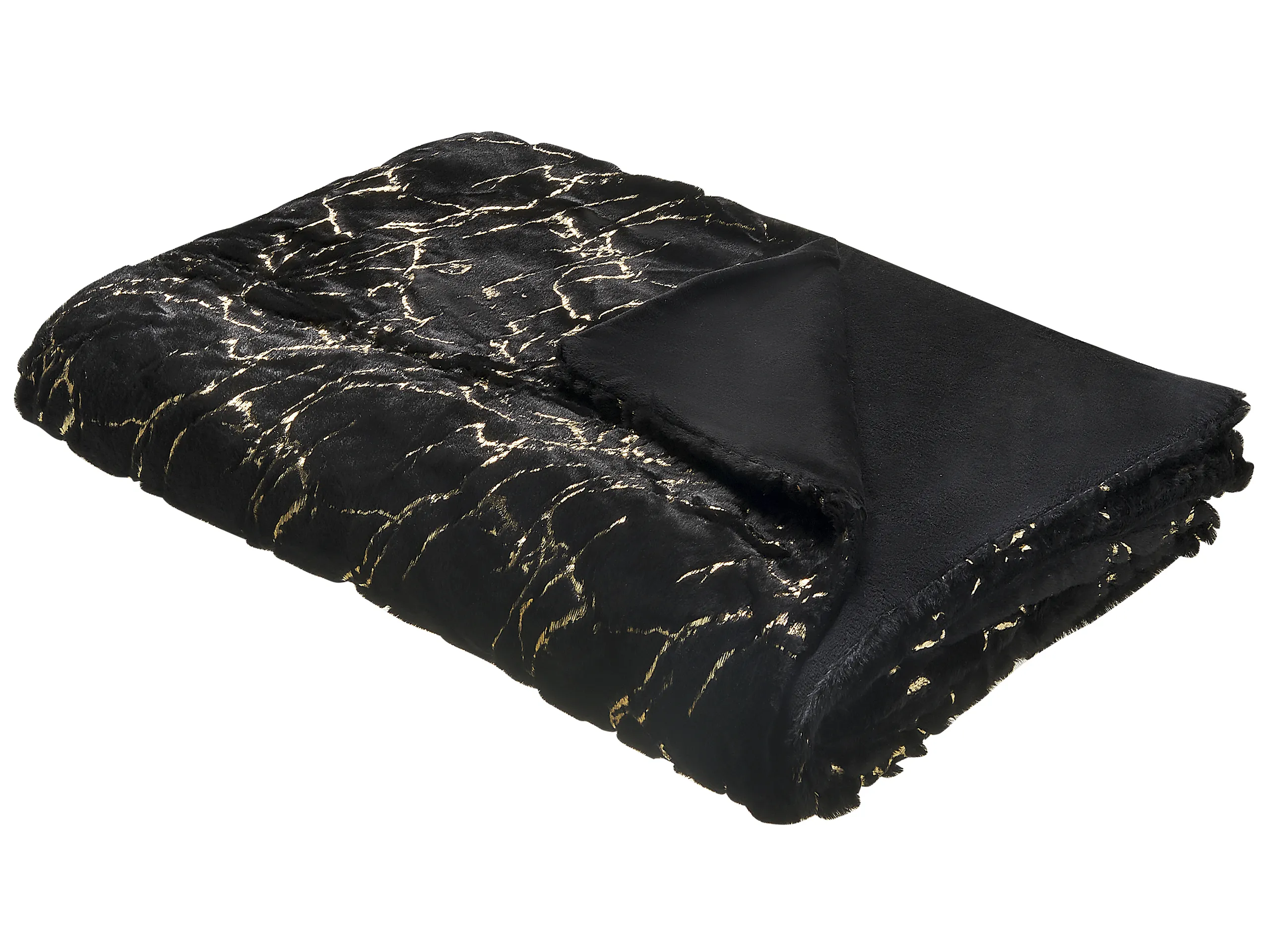 Blanket GODAVARI 130 x 180 cm Black