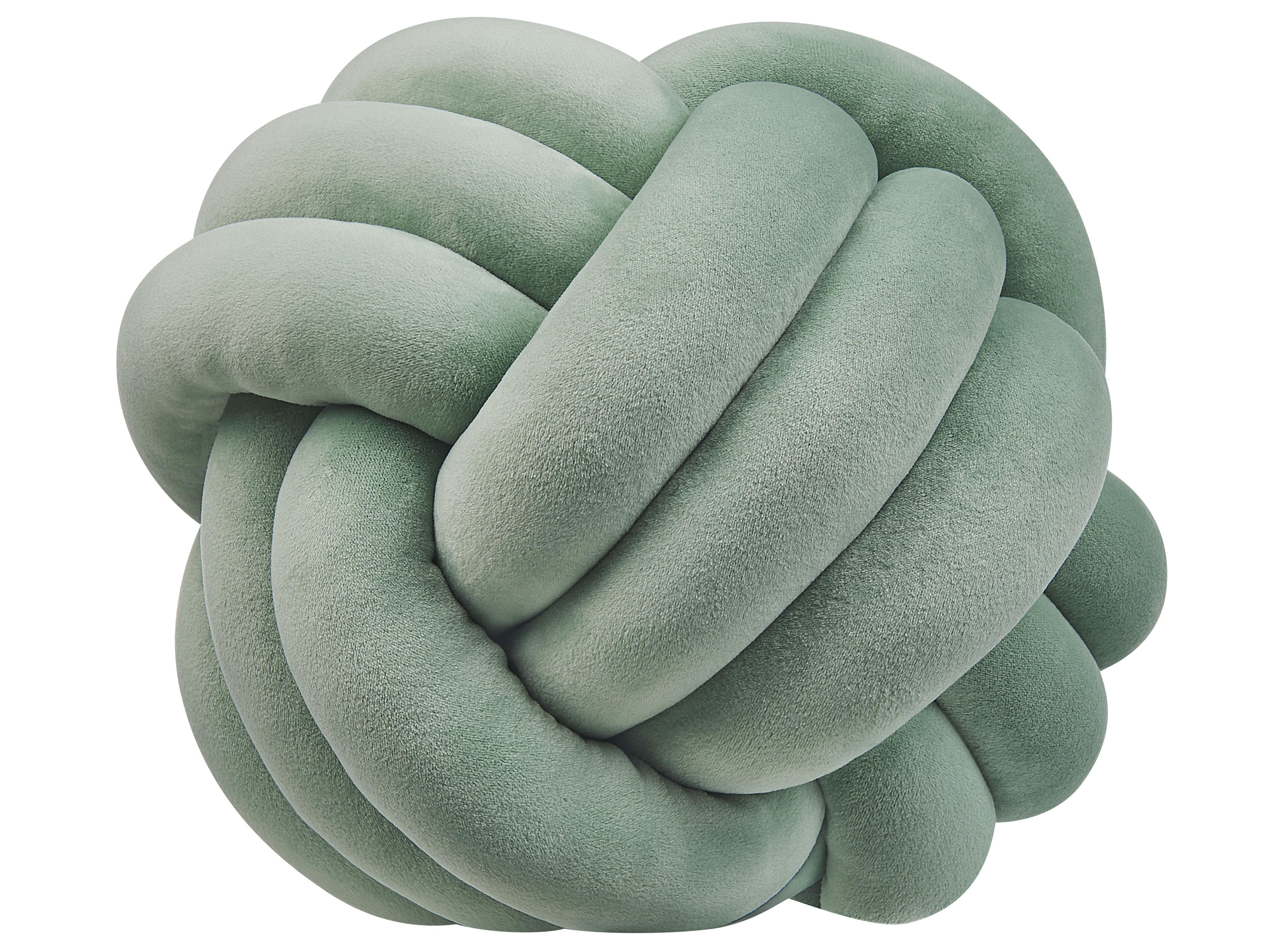 Cojín decorativo MALNI Terciopelo 30 x 30 cm Verde menta Liso