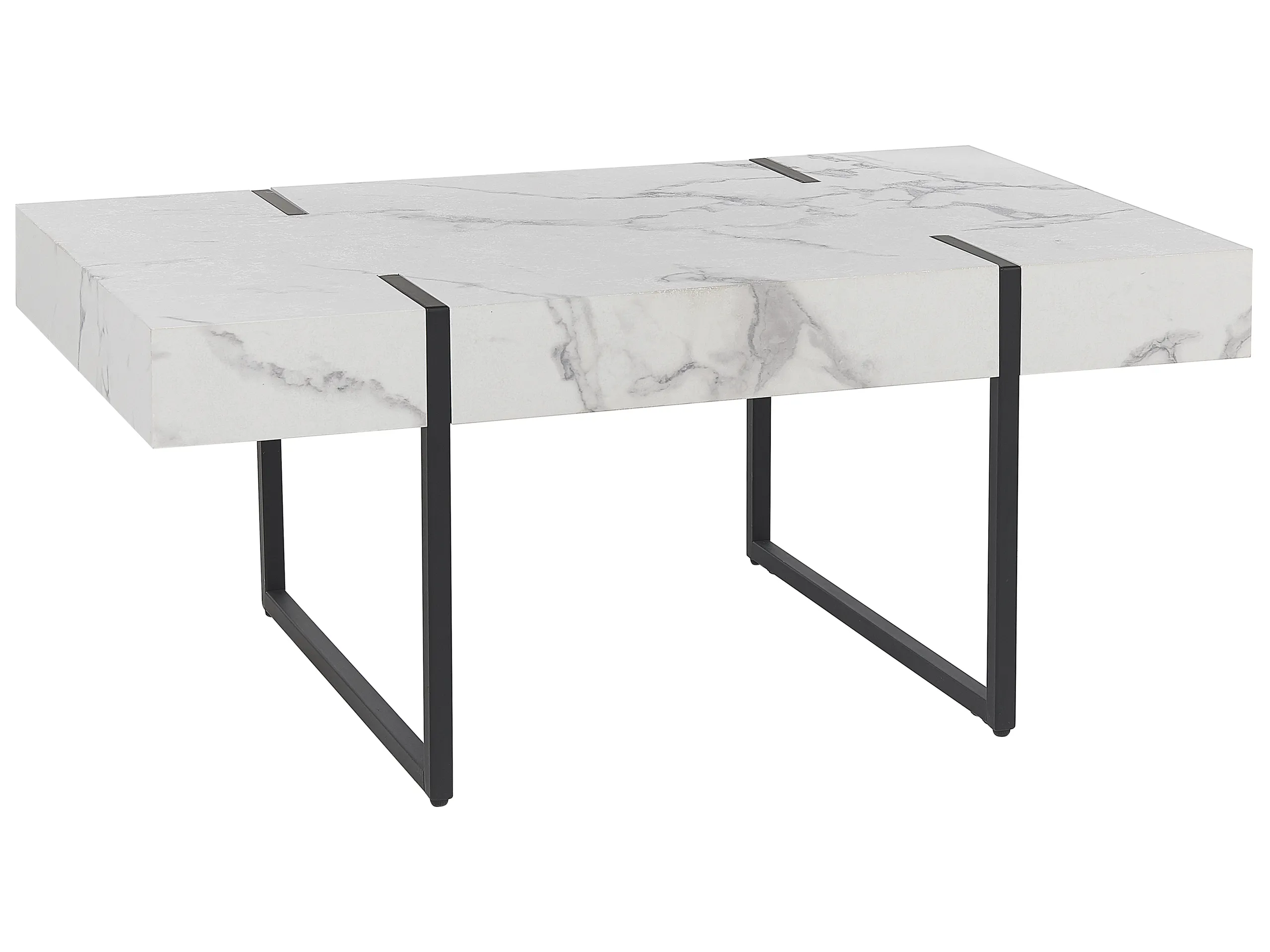 Coffee Table MERCED White Marble