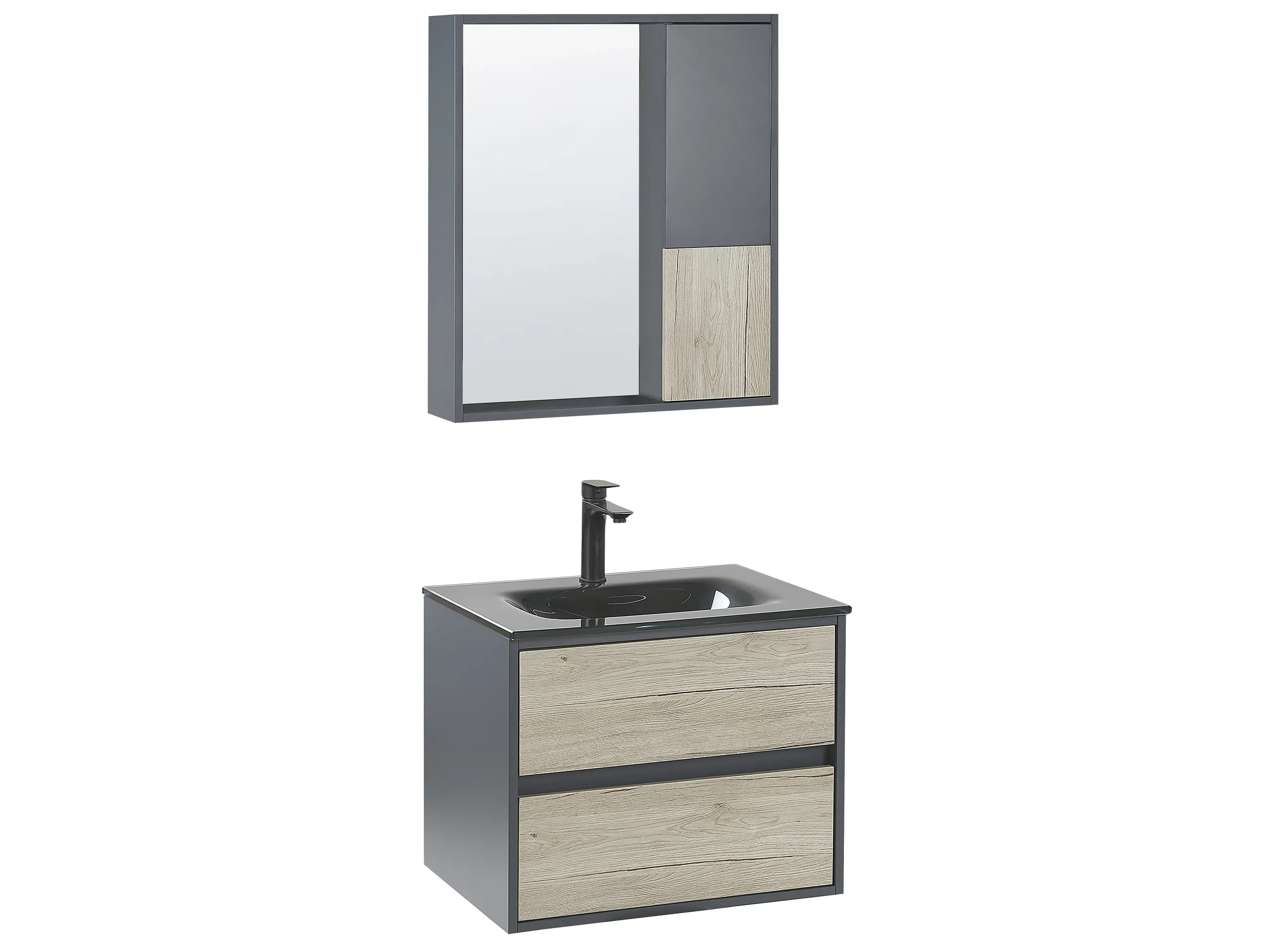 Bathroom Vanity Set TERUEL Grey