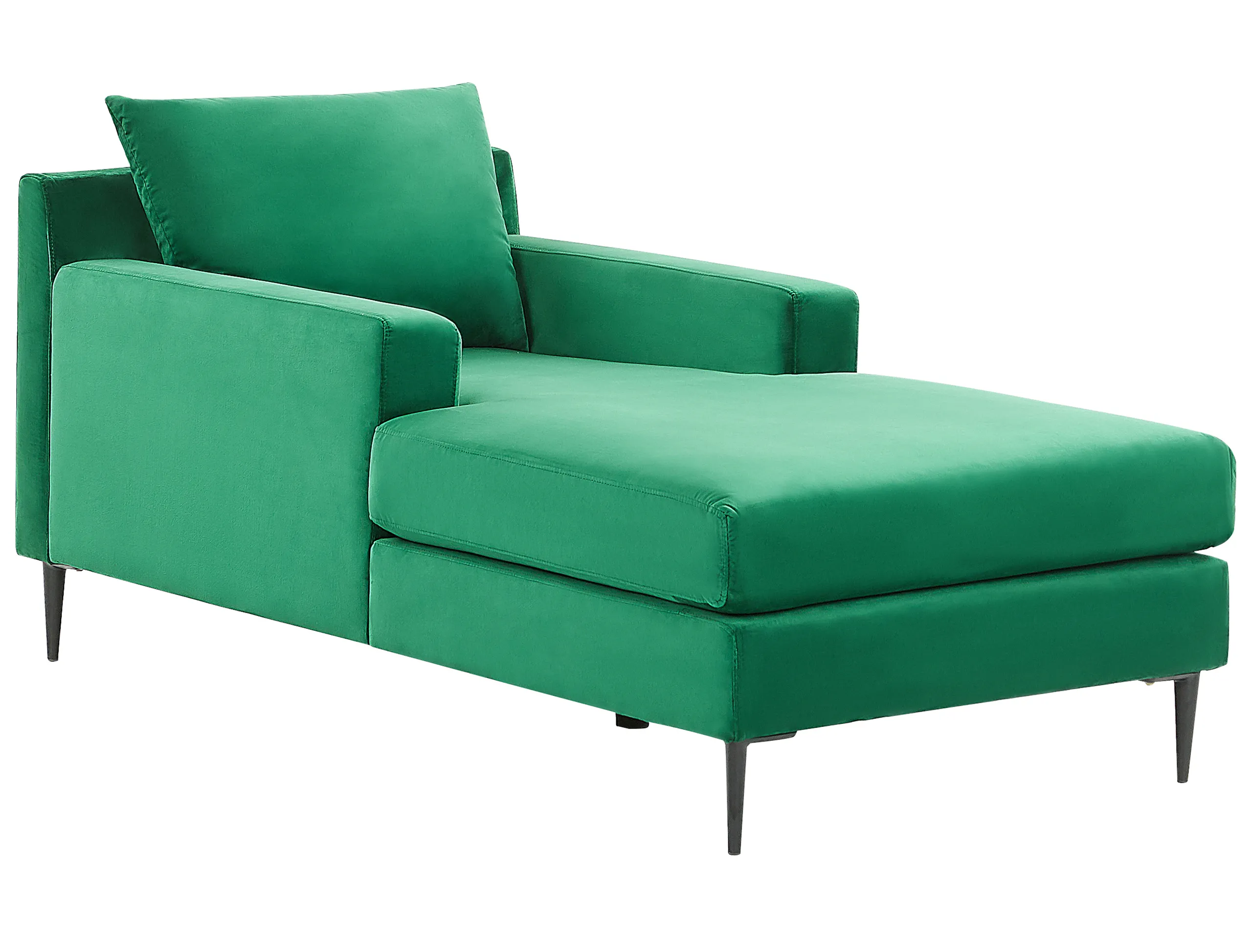 Chaise longue GUERET Terciopelo Verde