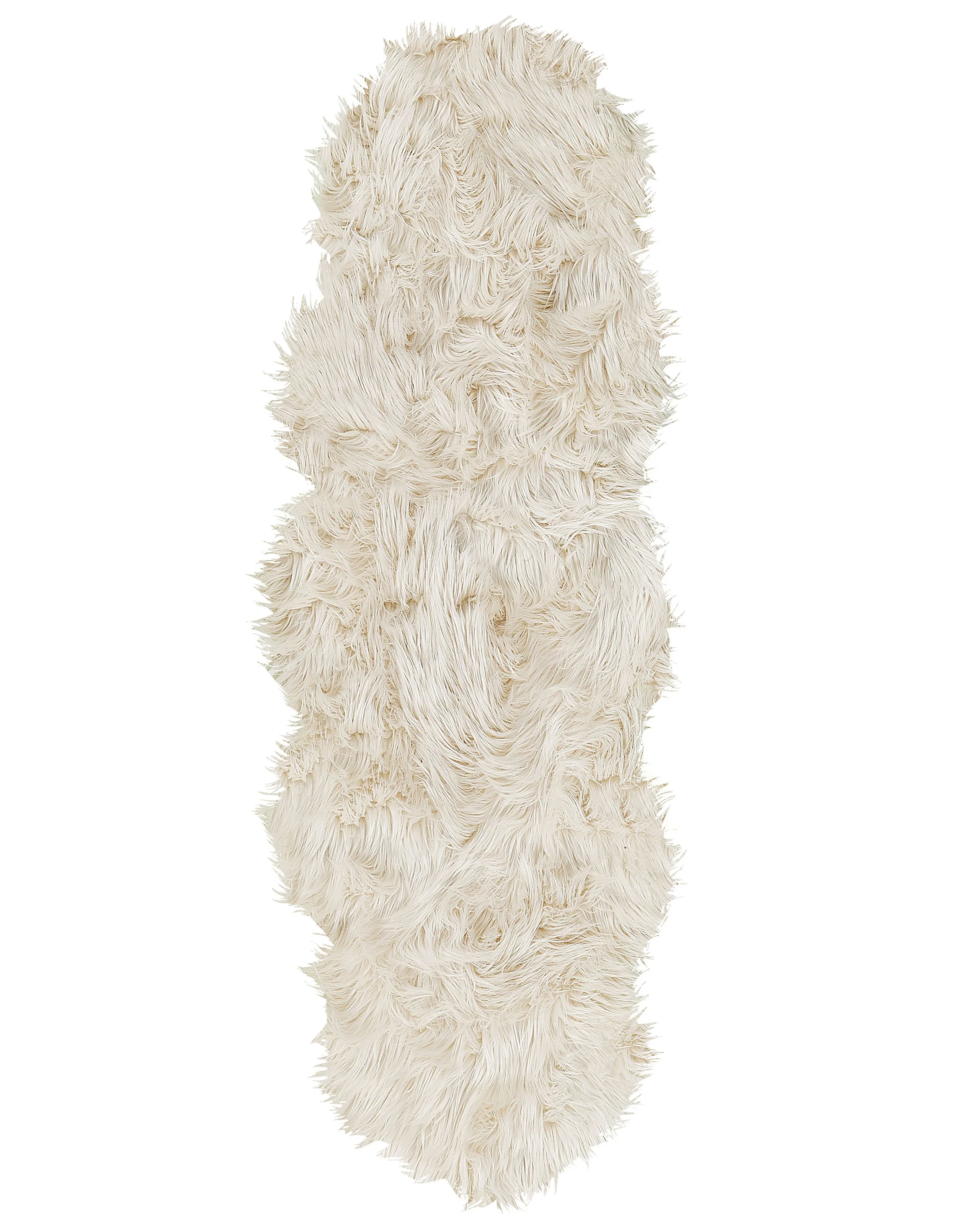 Alfombra de pelo sintético MAMUNGARI Beige 60 x 180 cm