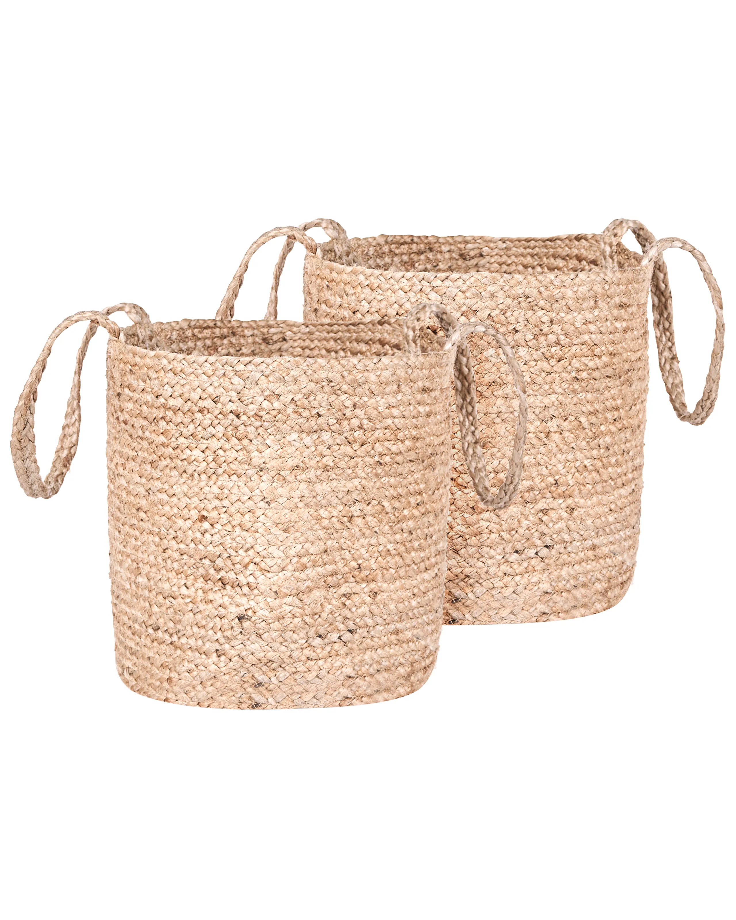 Conjunto de 2 cestas KAELLA Yute Arena