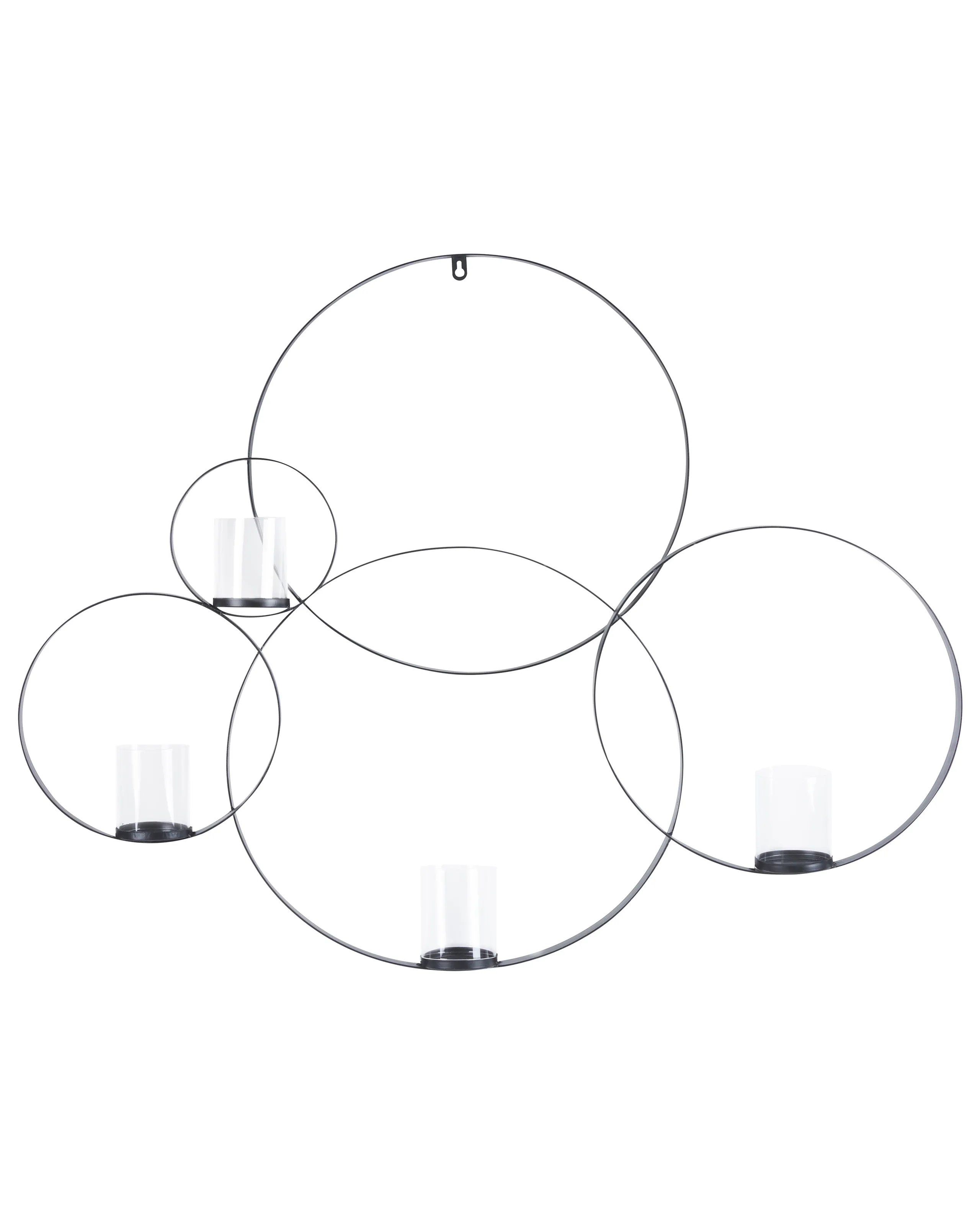 Candelero de pared BURU Metal 80 cm Negro