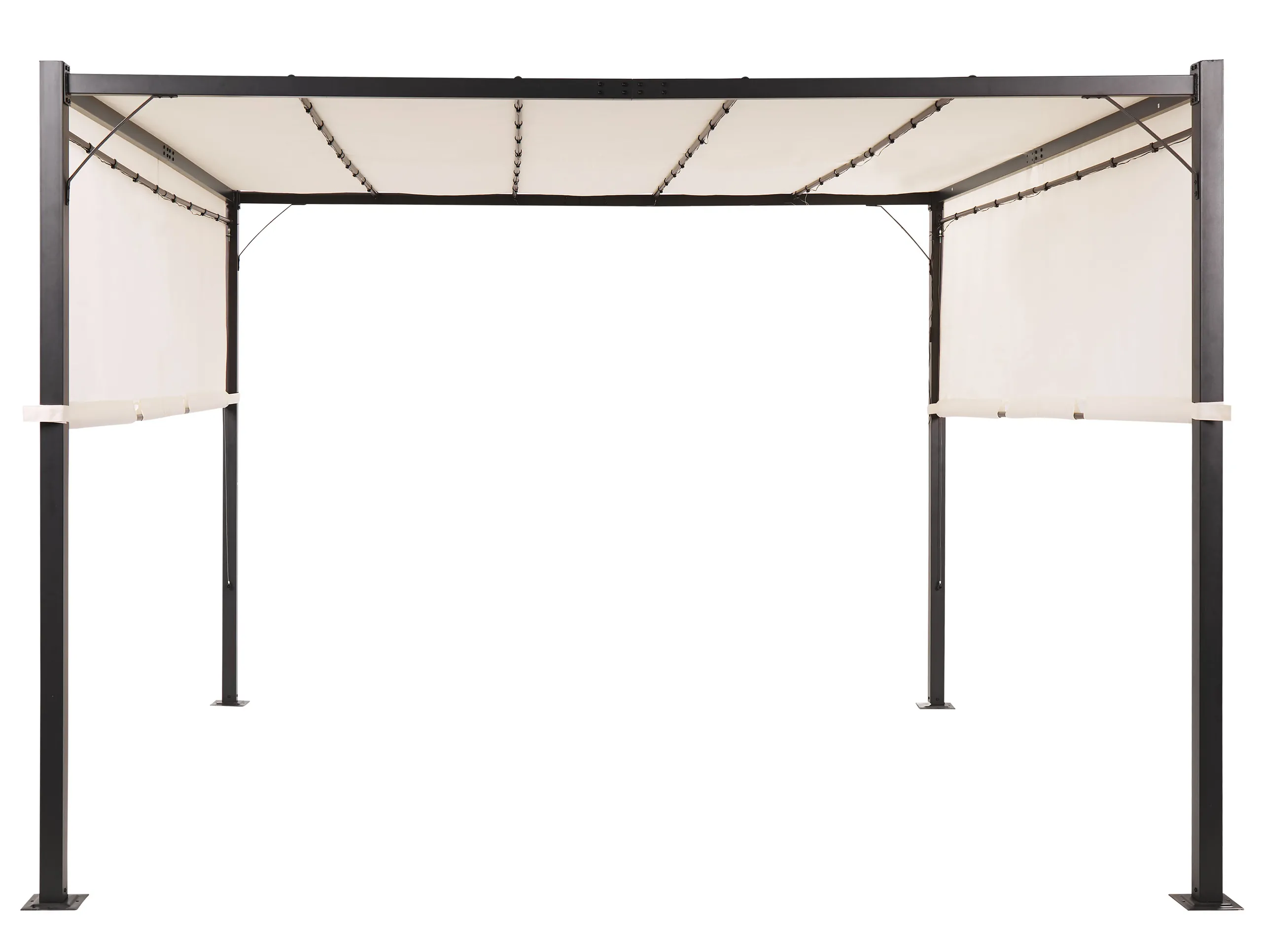 Cenador LED PARGA Metal 310 cm 310 cm Beige