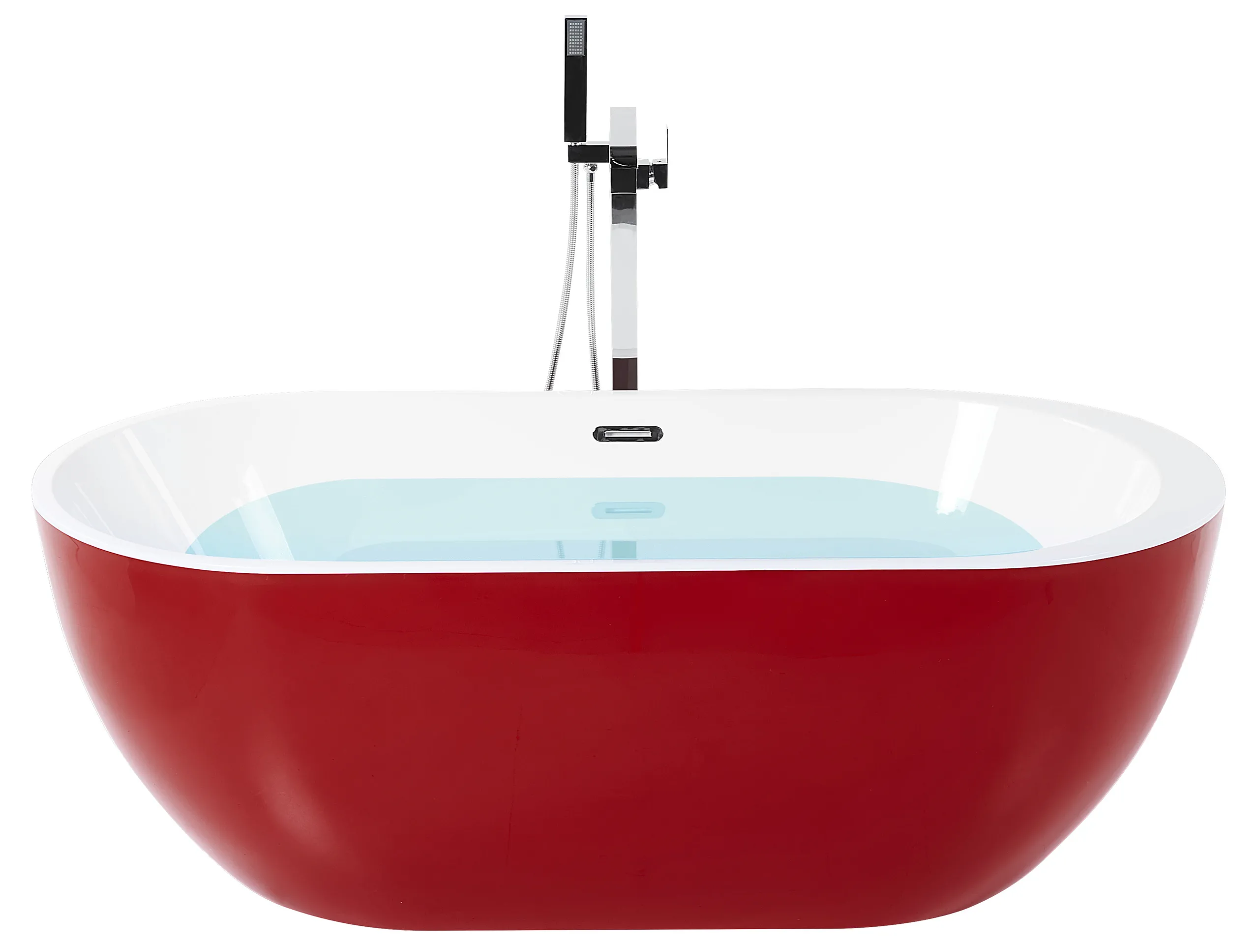 Bañera independiente NEVIS 160 x 75 cm Rojo