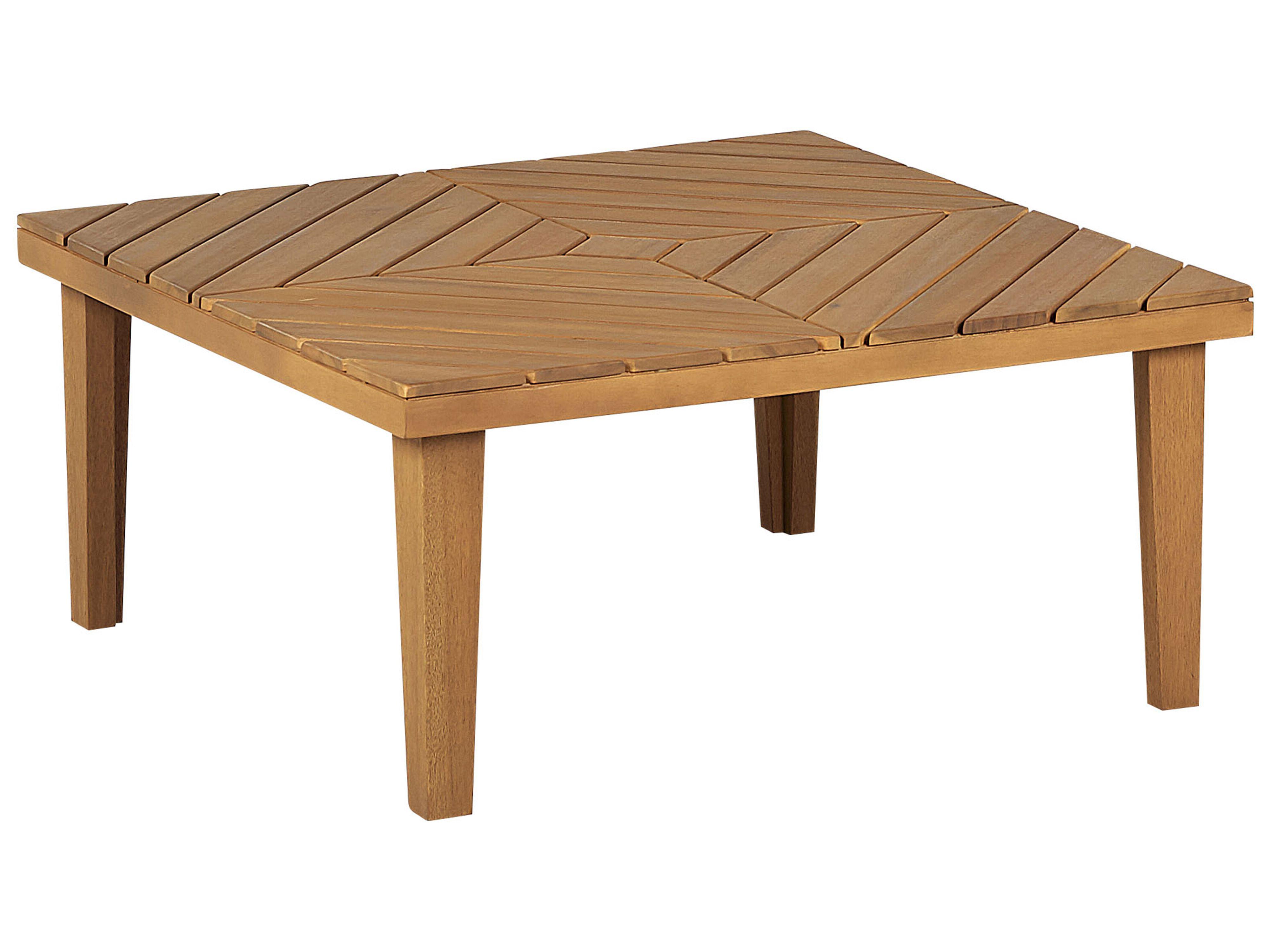 Garden Coffee Table BARATTI 70 cm 70 cm Acacia Wood Brown