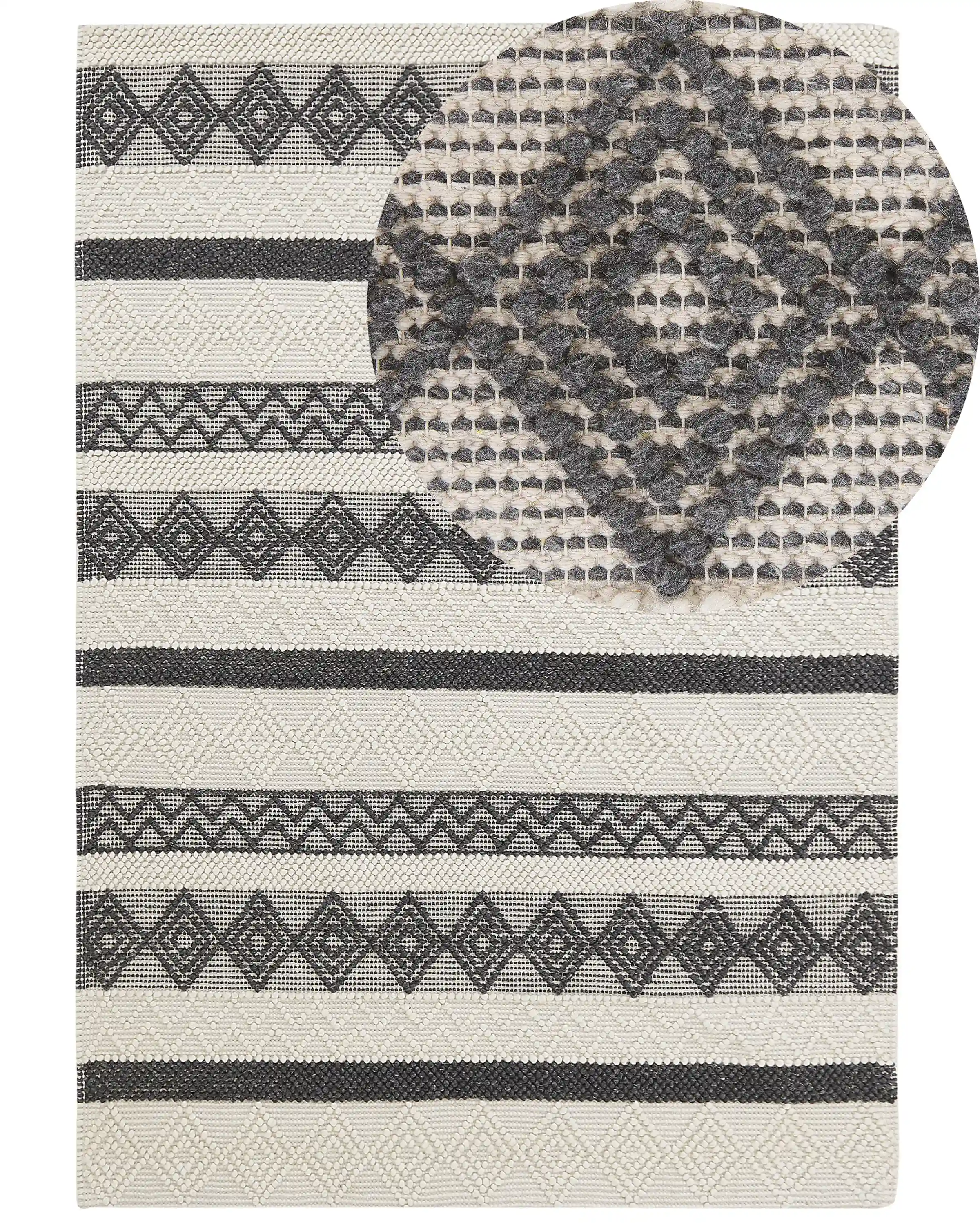 Alfombra DAVUTLAR Beige claro 160 x 230 cm Lana