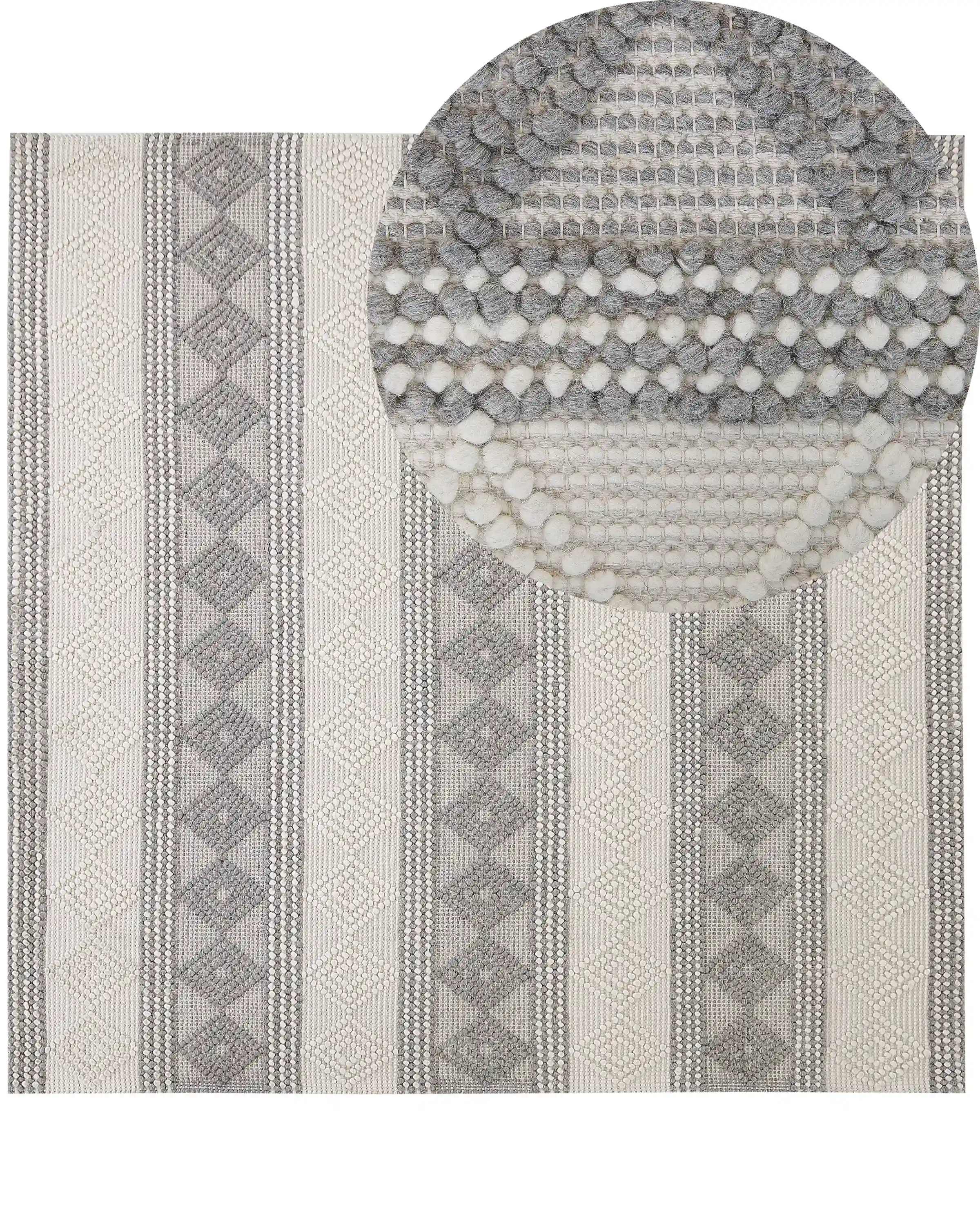 Alfombra BOZOVA Beige claro 200 x 200 cm Lana