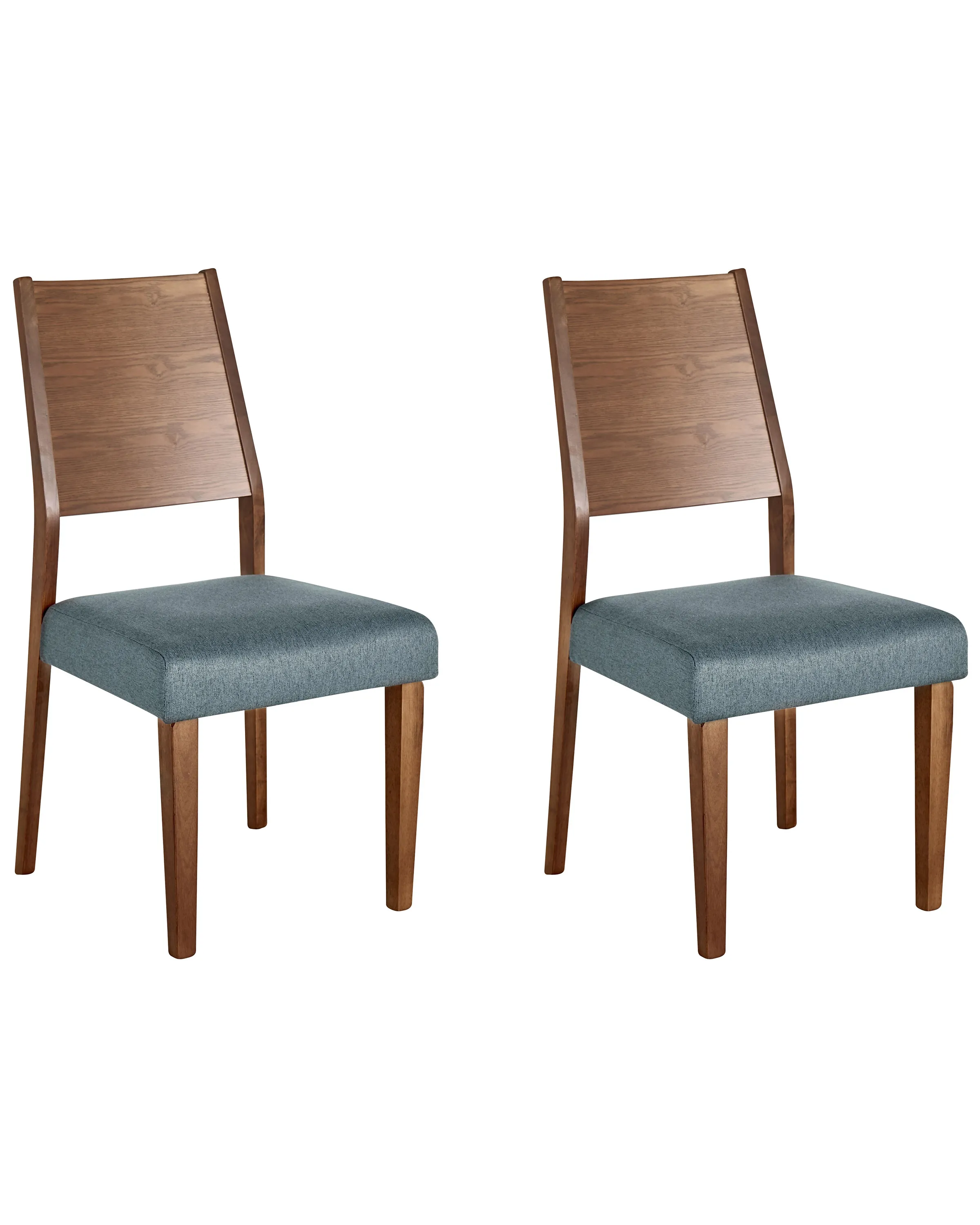 Conjunto de 2 sillas de comedor ELMIRA Madera Gris