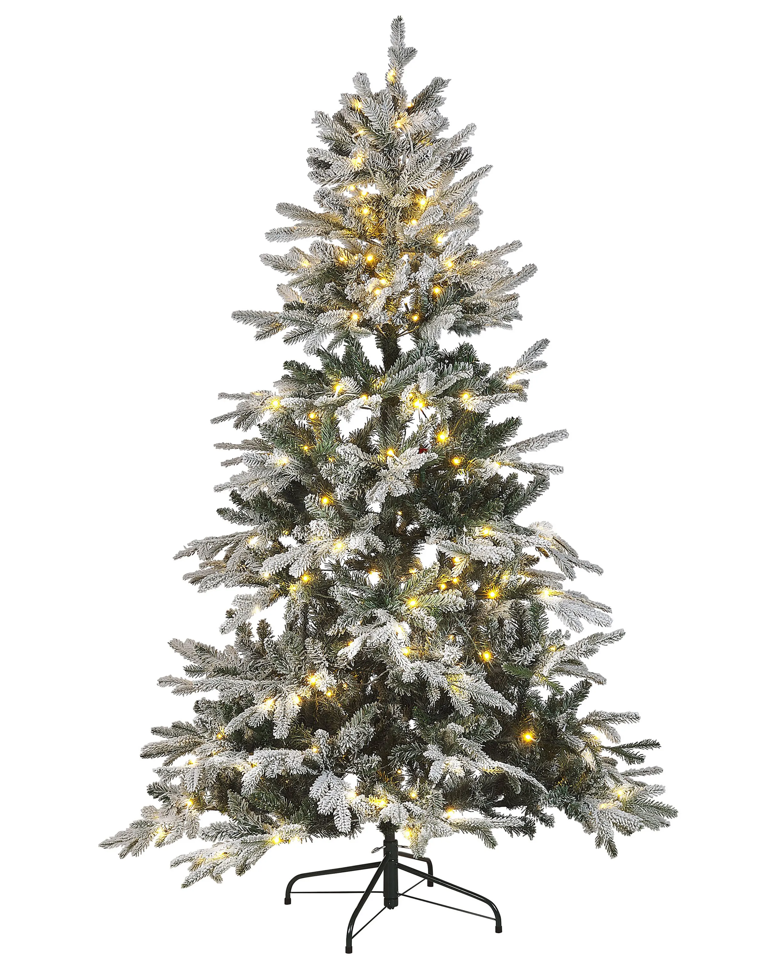 Árbol de Navidad nevado LED MIETTE 180 cm Blanco