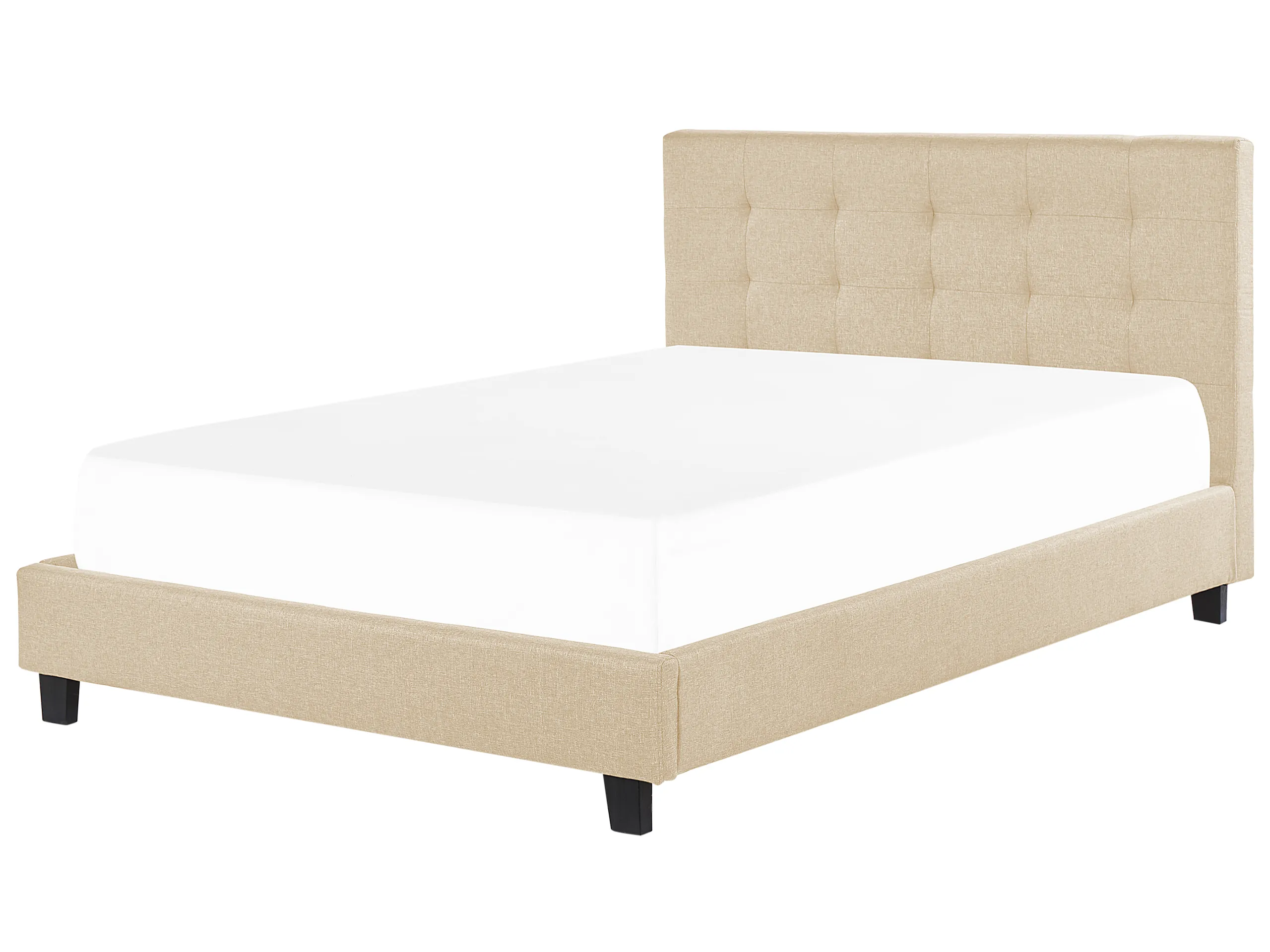 Cama Tela LA ROCHELLE 180 x 200 cm Beige
