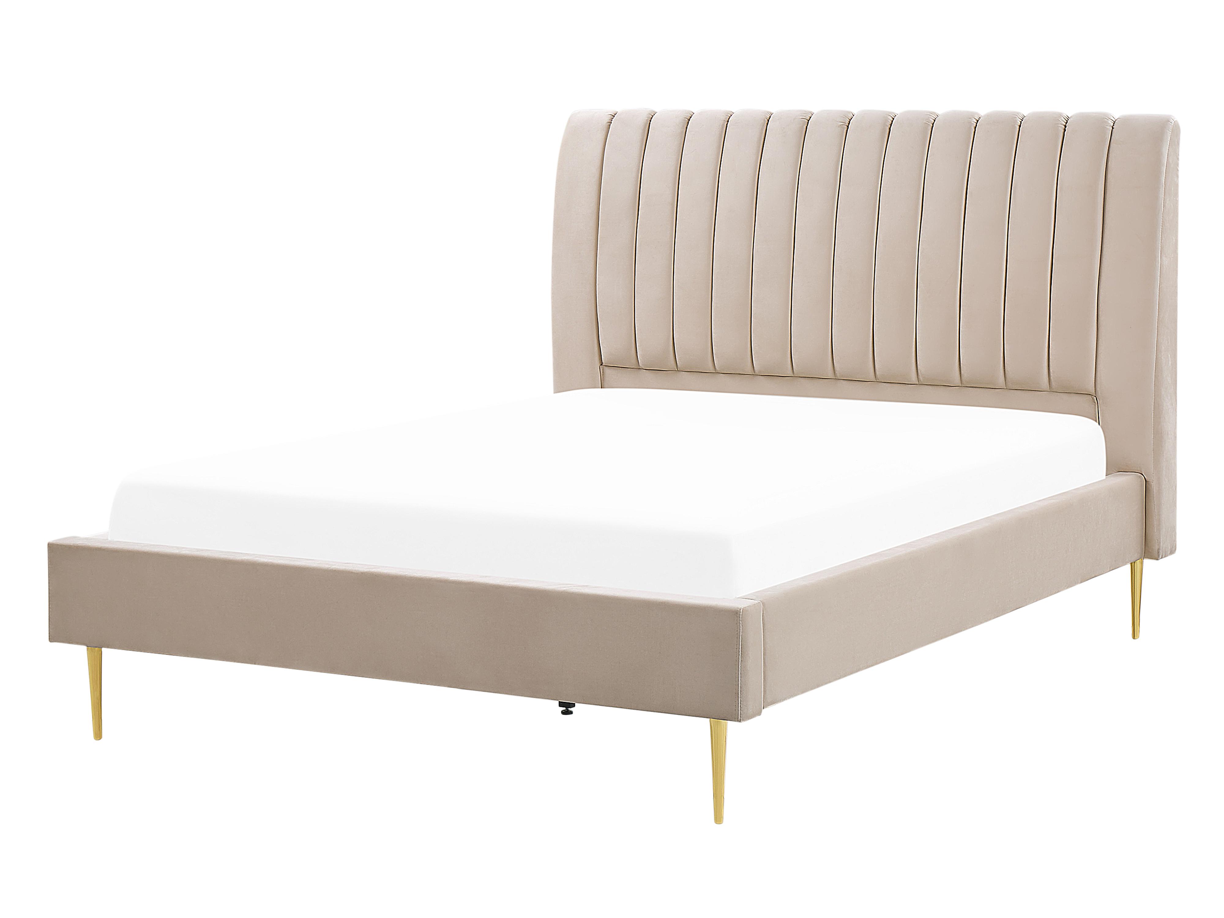 Cama Terciopelo MARVILLE 140 x 200 cm Arena