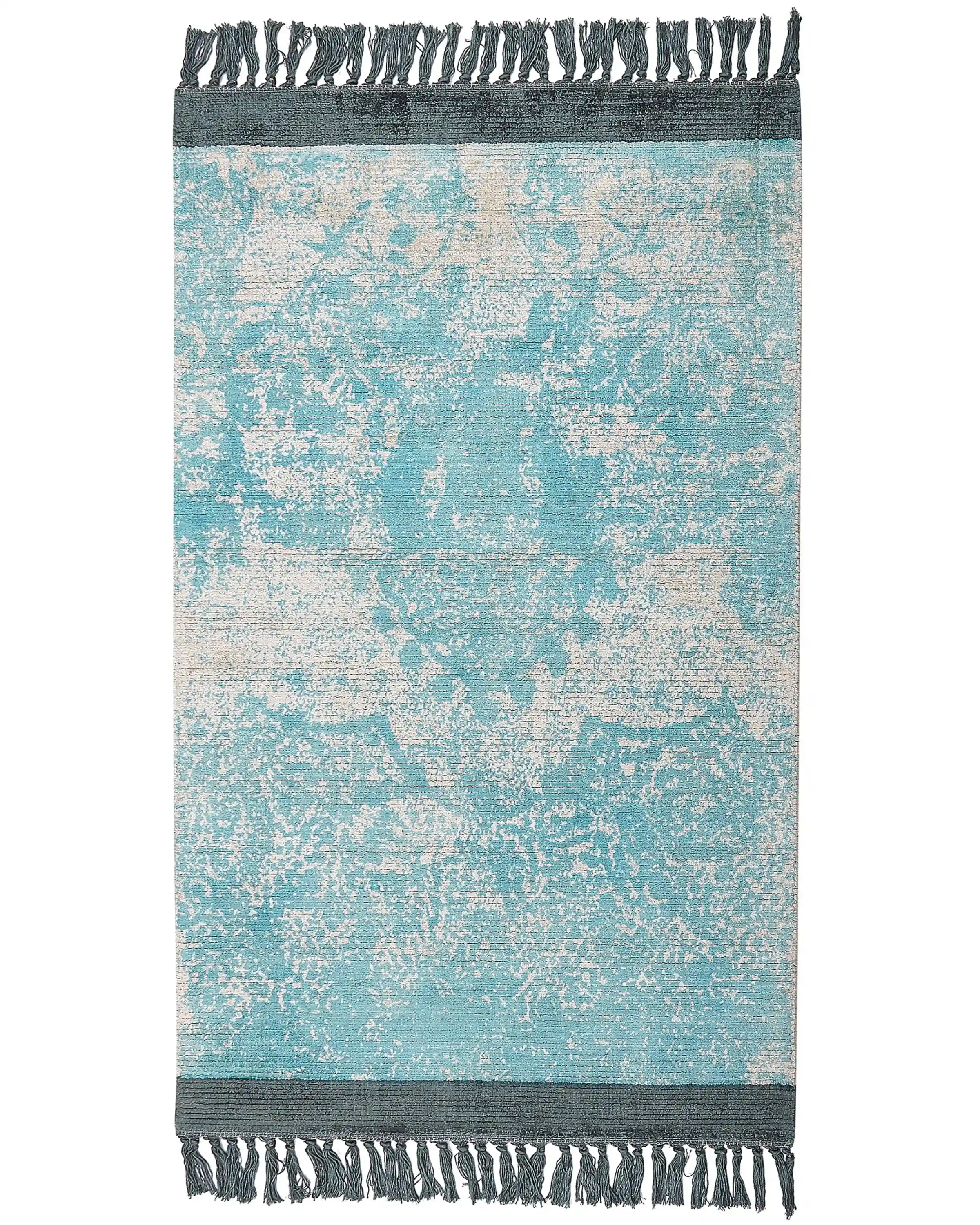 Alfombra AKARSU Azul 80 x 150 cm Viscosa