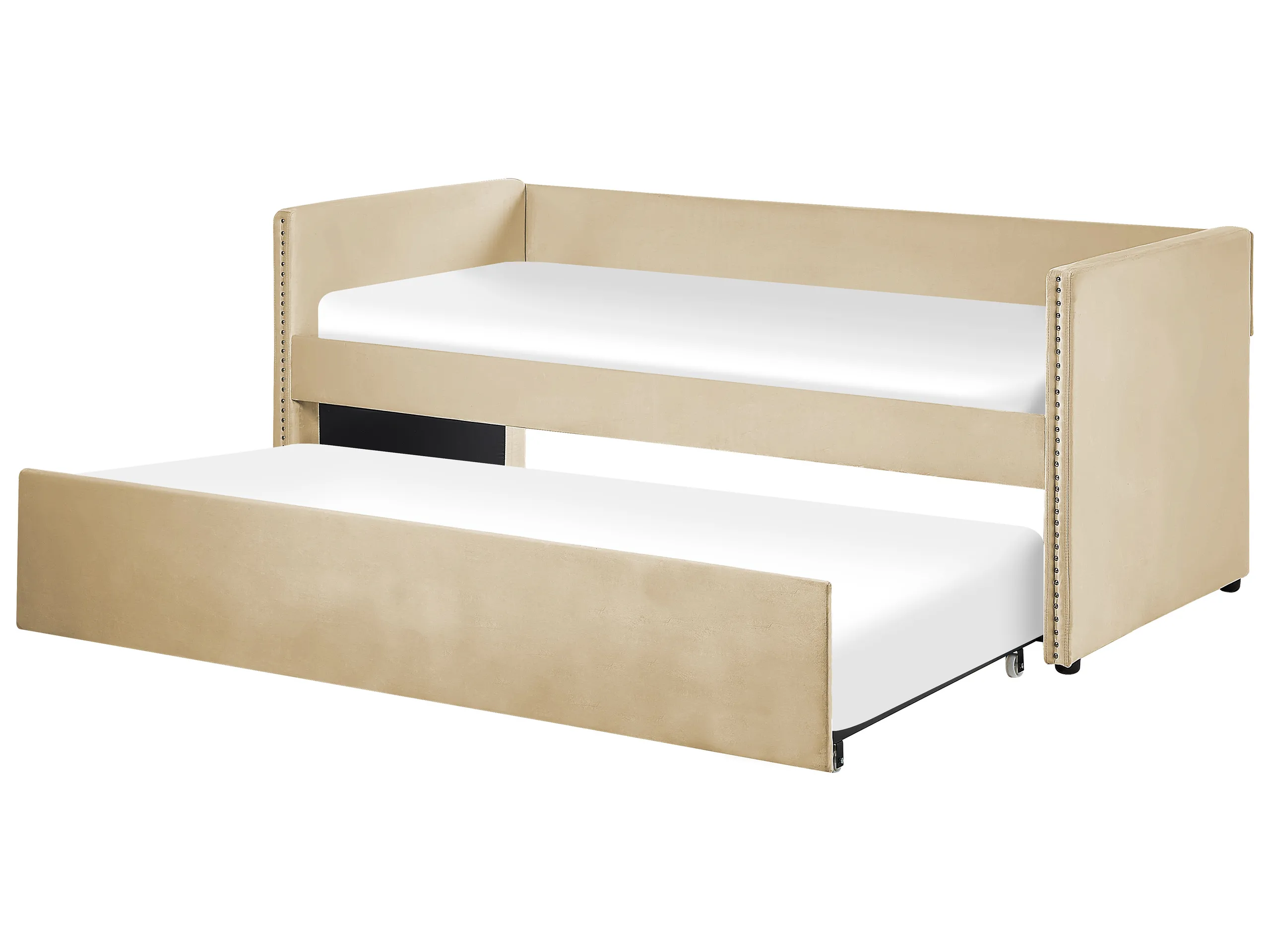 Cama nido Terciopelo TROYES 90 x 200 cm Beige